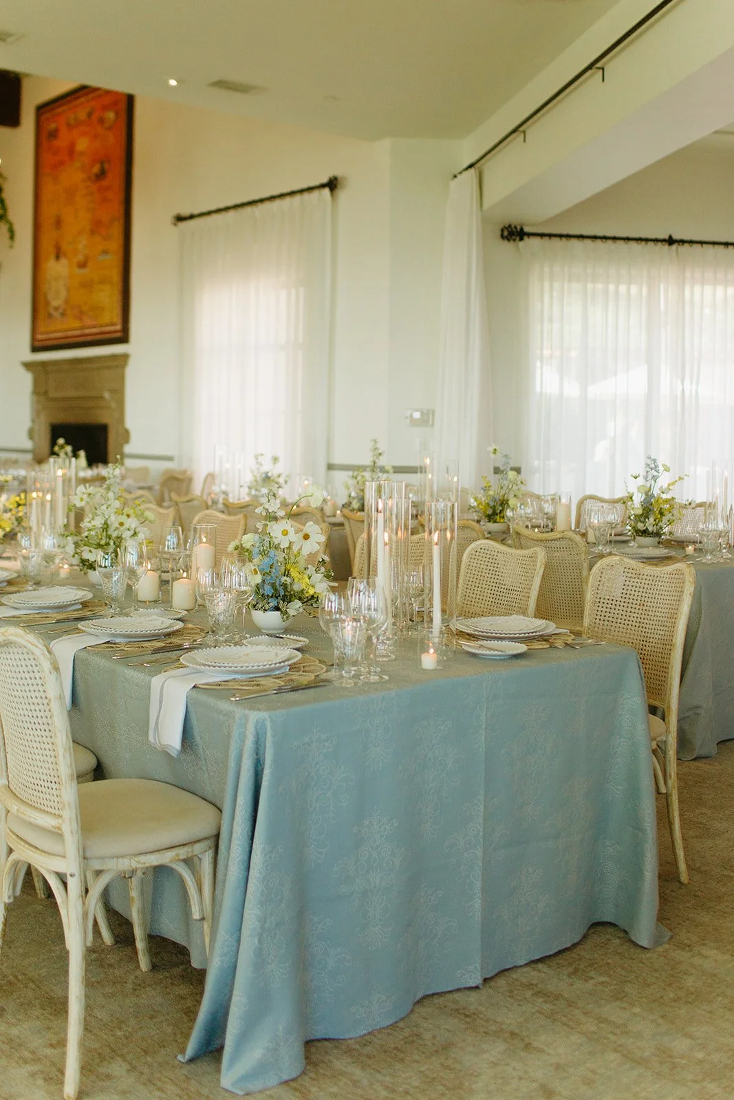A wedding reception at Malibu wedding venue Bel Air Bay Club