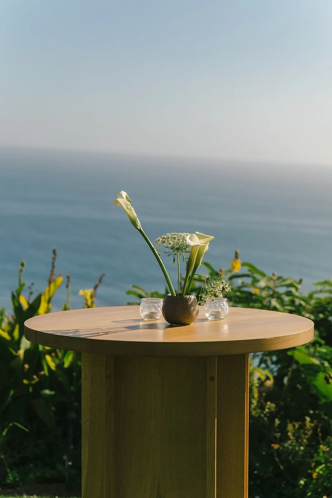 A wedding reception at Malibu Sea View Estate