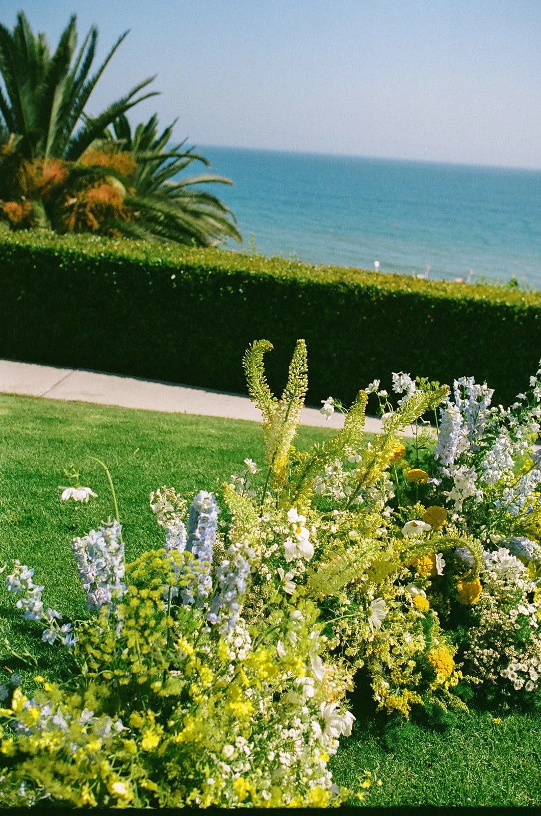 An oceanfront wedding in Malibu