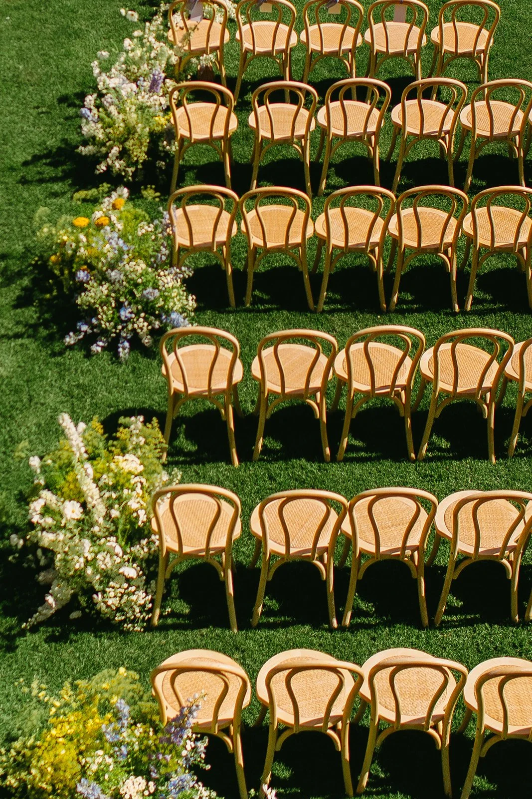 A wedding ceremony at a Malibu wedding venue