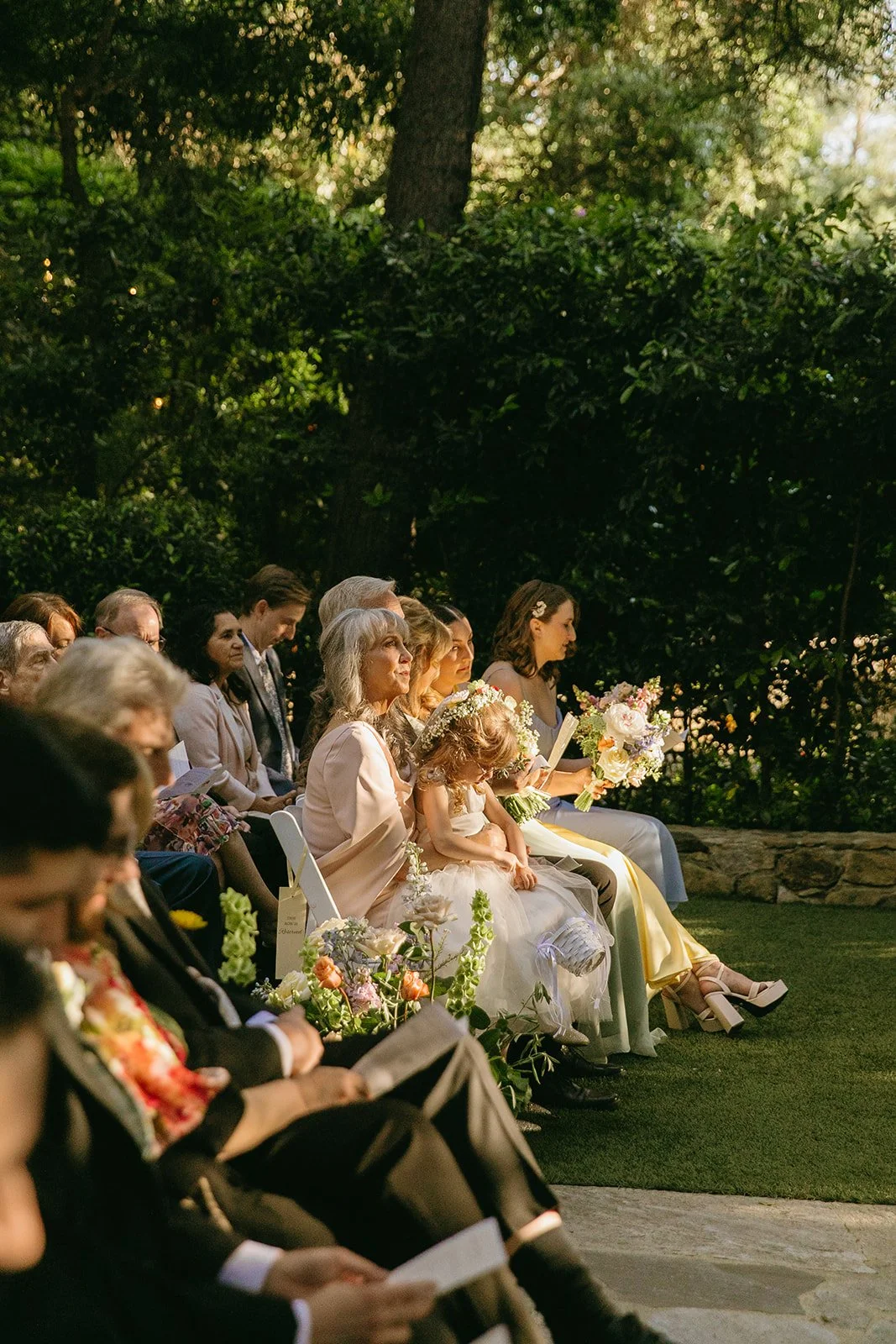 A wedding ceremony at Calamigos Ranch