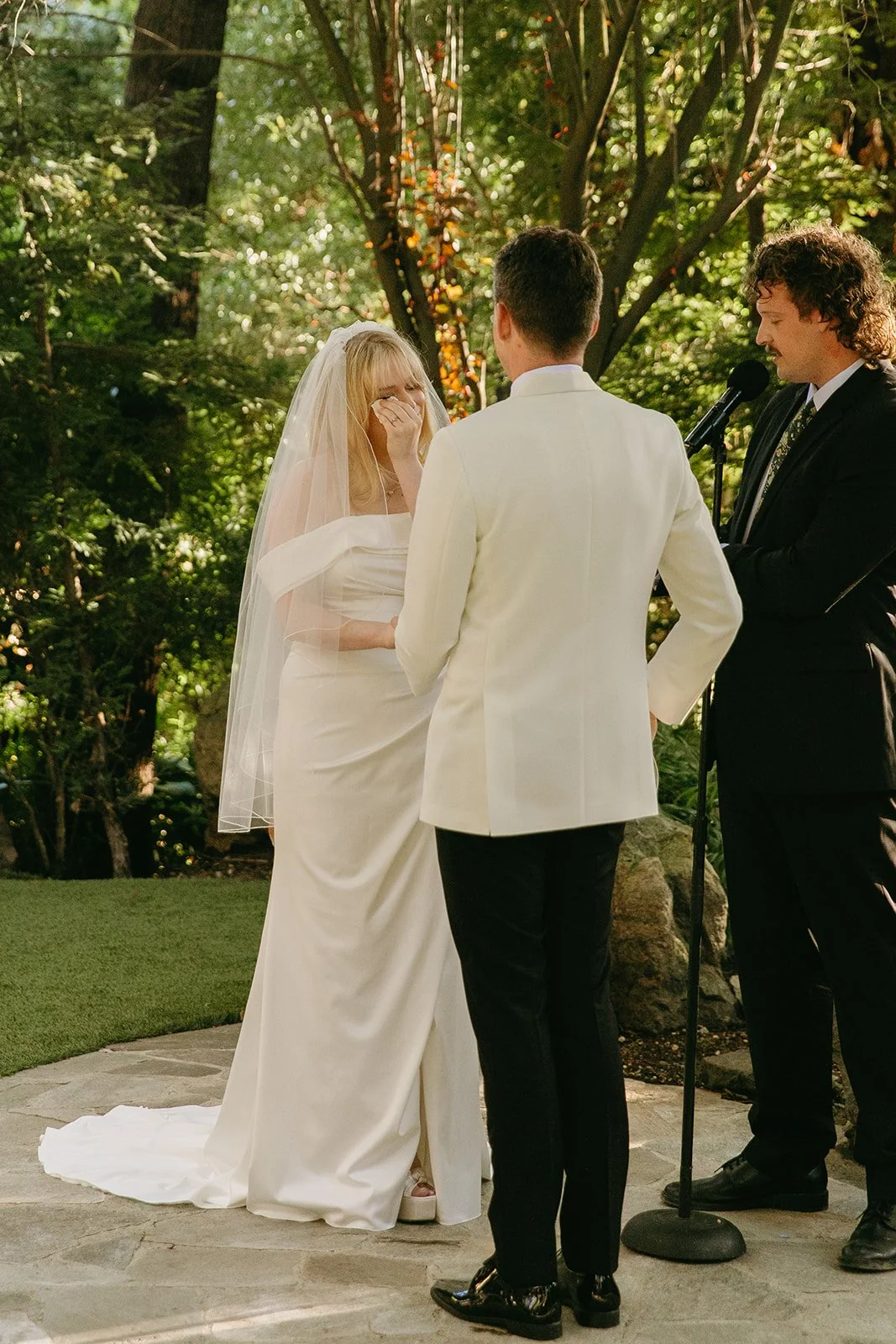 A wedding ceremony at Calamigos Ranch