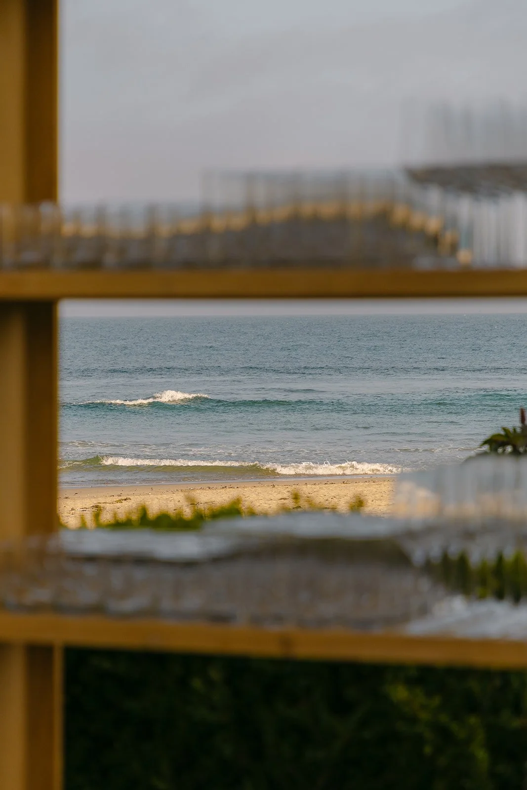 A view of the pacific from a wedding venue