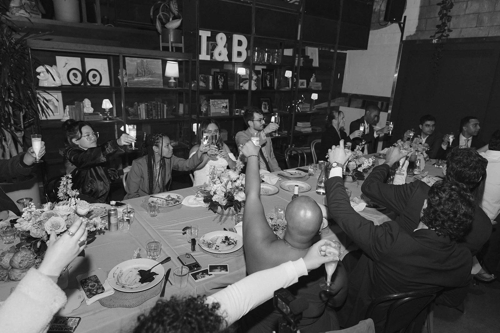 A wedding reception at Smogshoppe