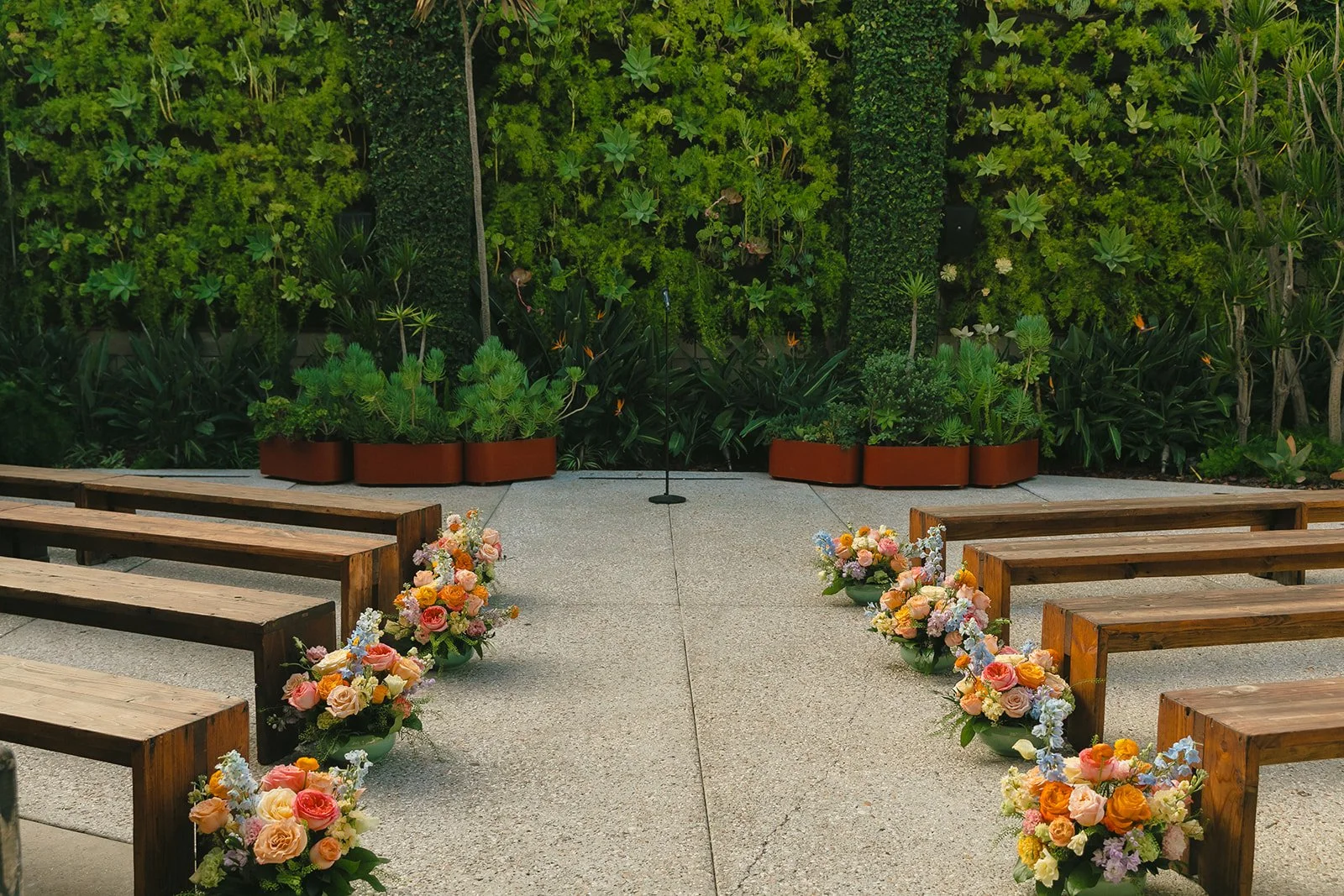 The wedding ceremony site at Smogshoppe