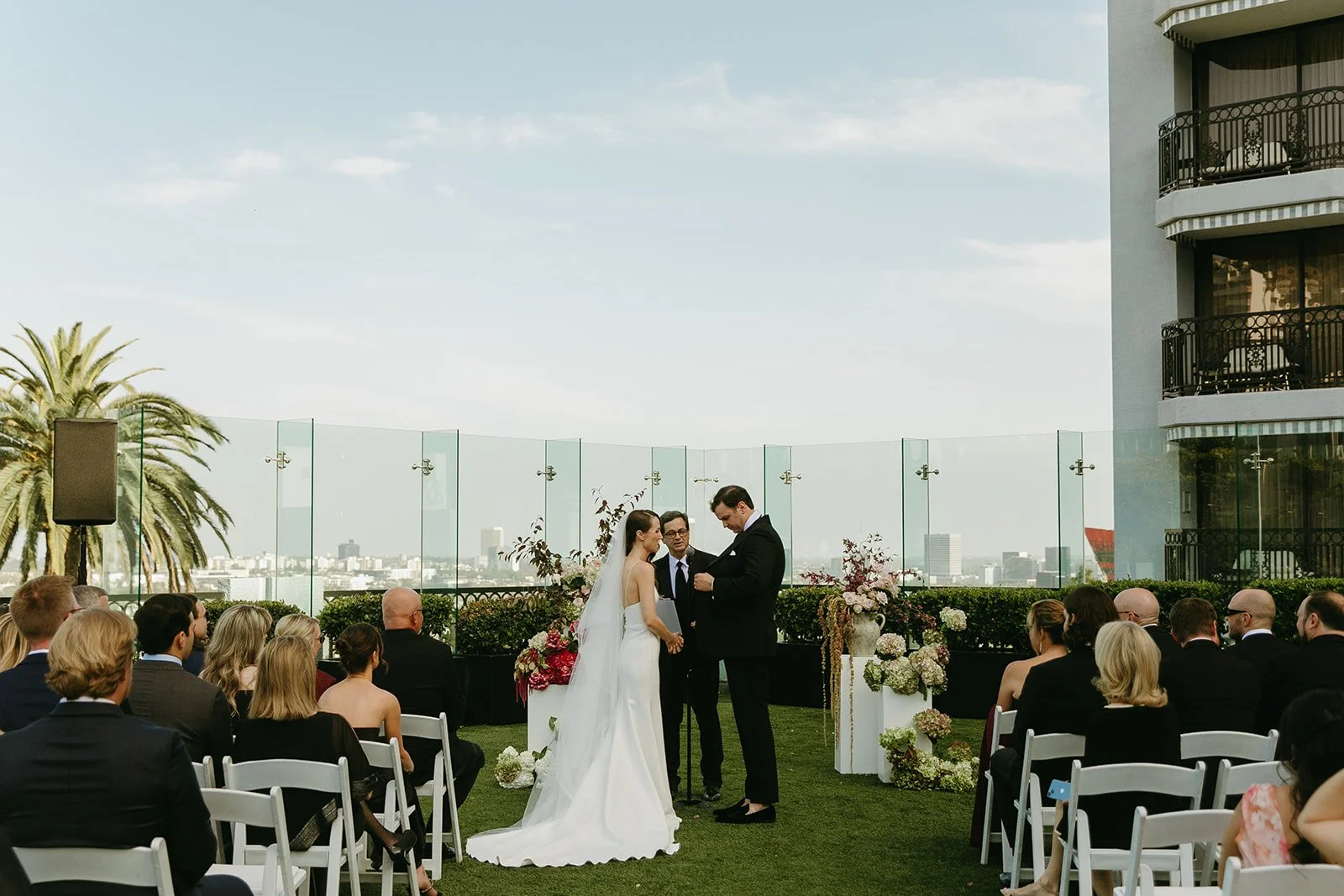 A wedding ceremony at a wedding location in Southern California called the London