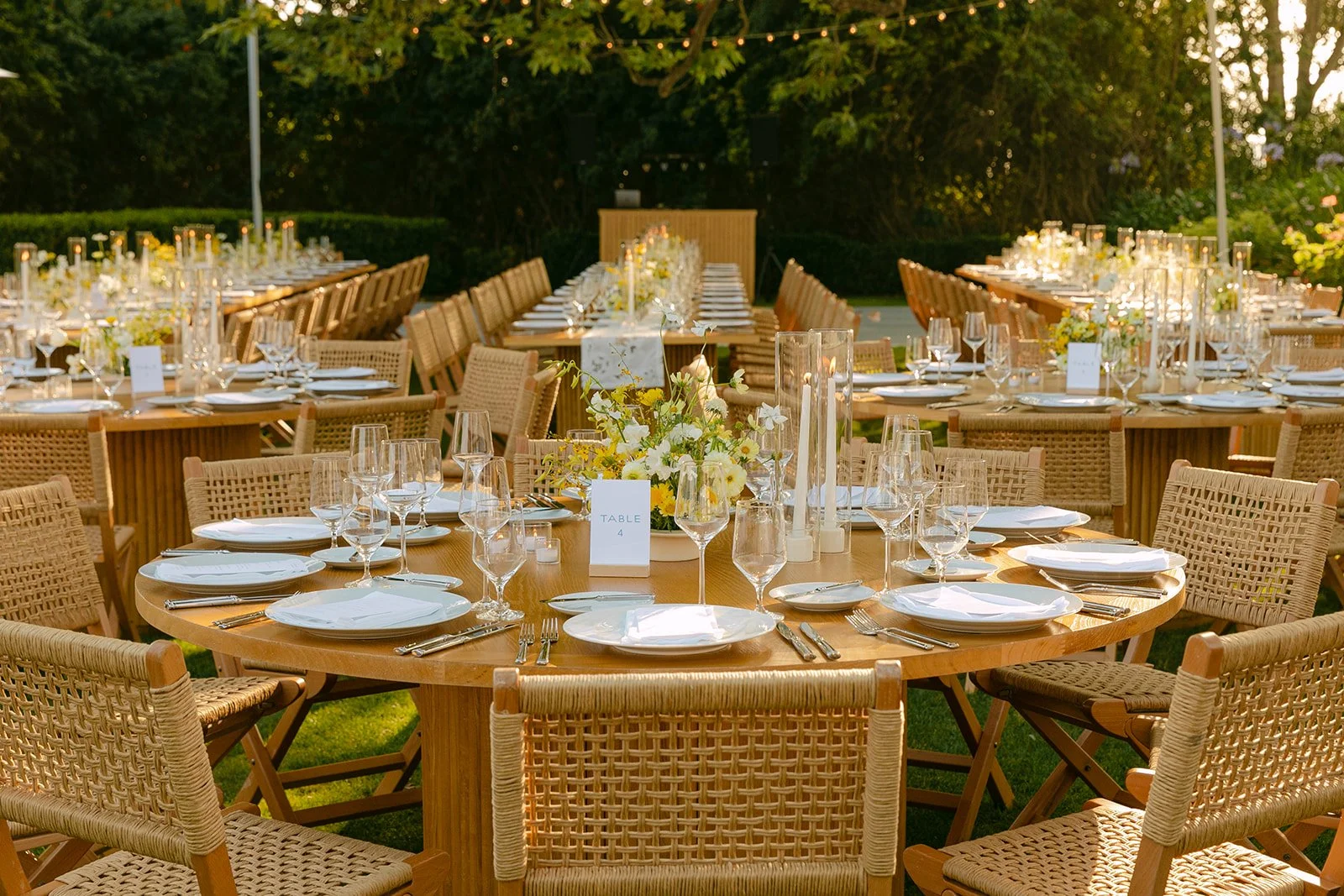 A wedding reception at Adamson House