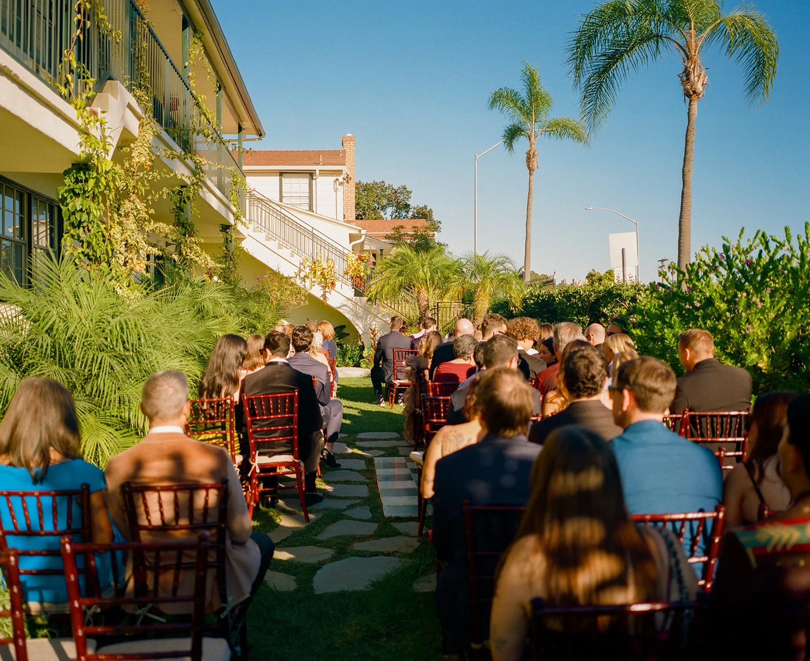 Wedding guests at a Lafayette Hotel wedding