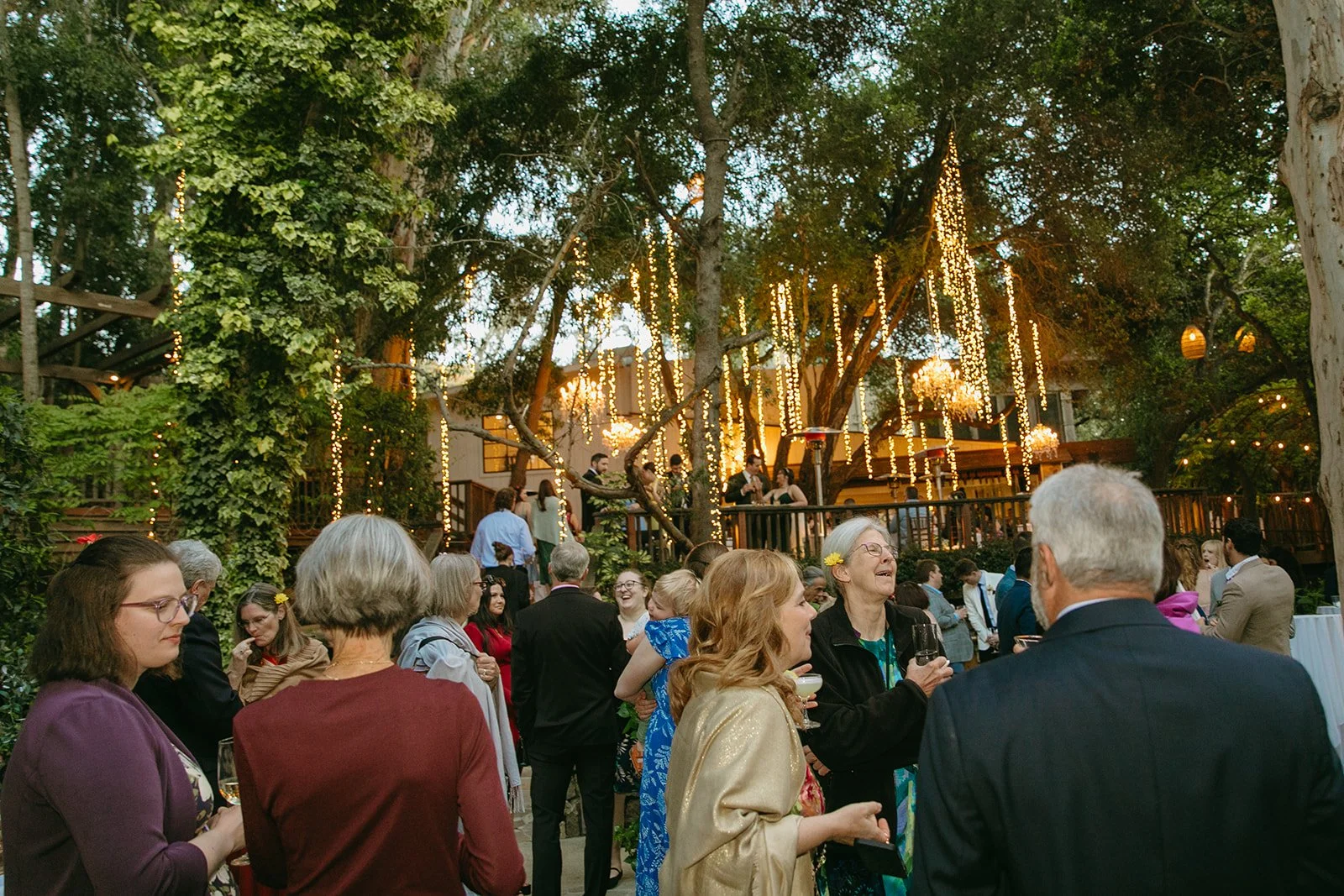 Wedding guests at a Calamigos Ranch wedding