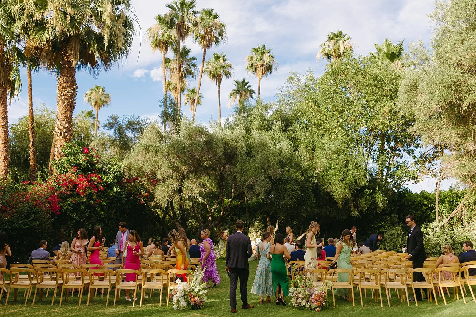 A Palm Springs wedding ceremony