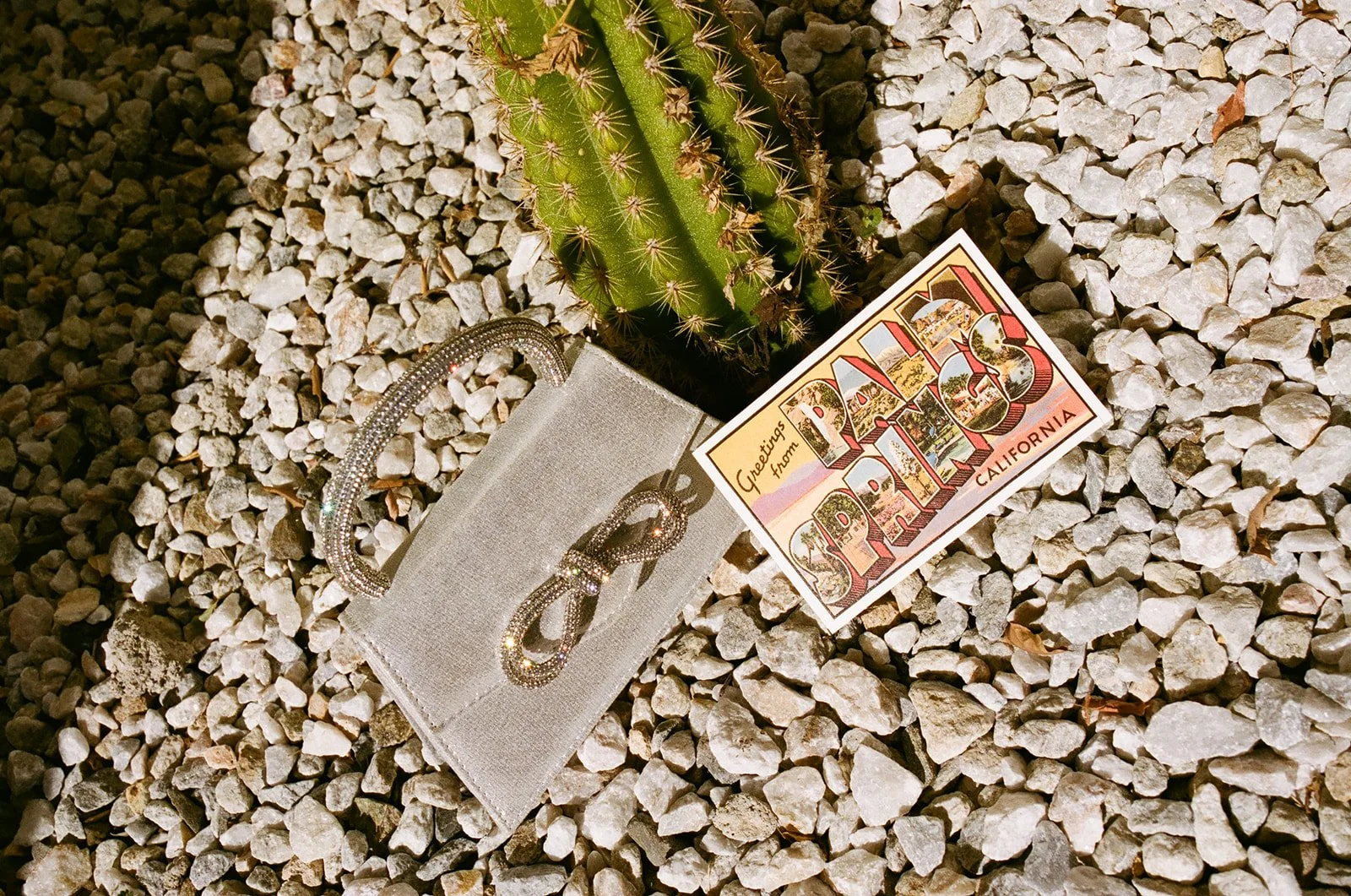 A wedding flat lay from a Palm Springs wedding