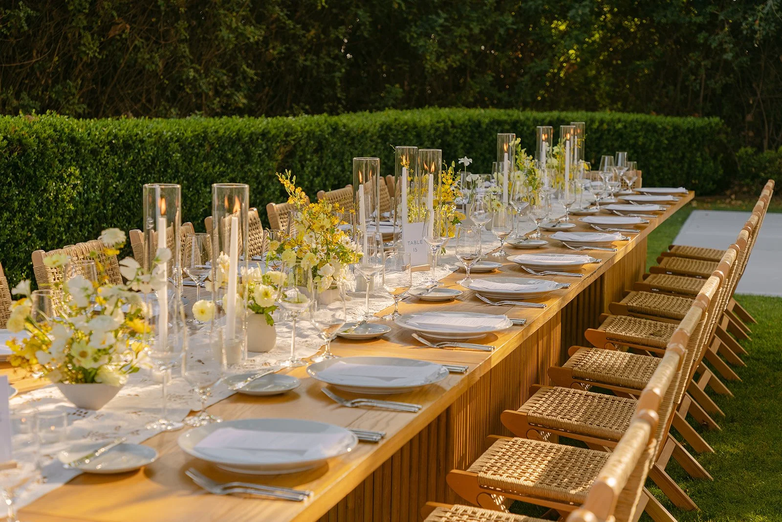 A wedding reception at the Adamson House