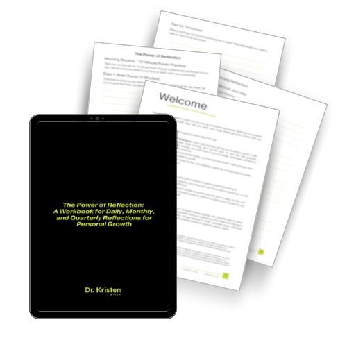 The Power of Reflection: A Workbook for Daily, Monthly, and Quarterly Reflections for Personal Growth