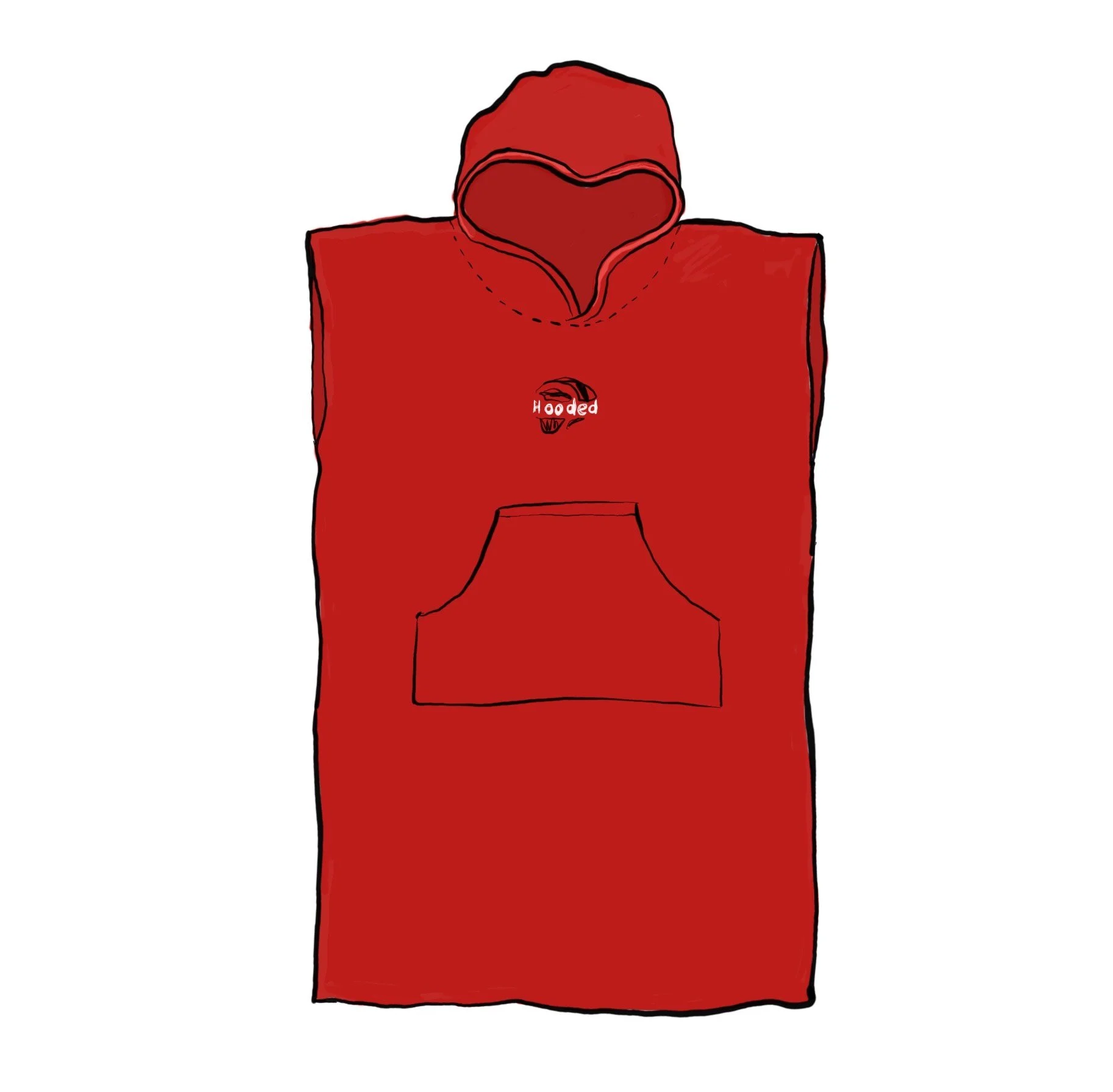 Red Hooded Towel