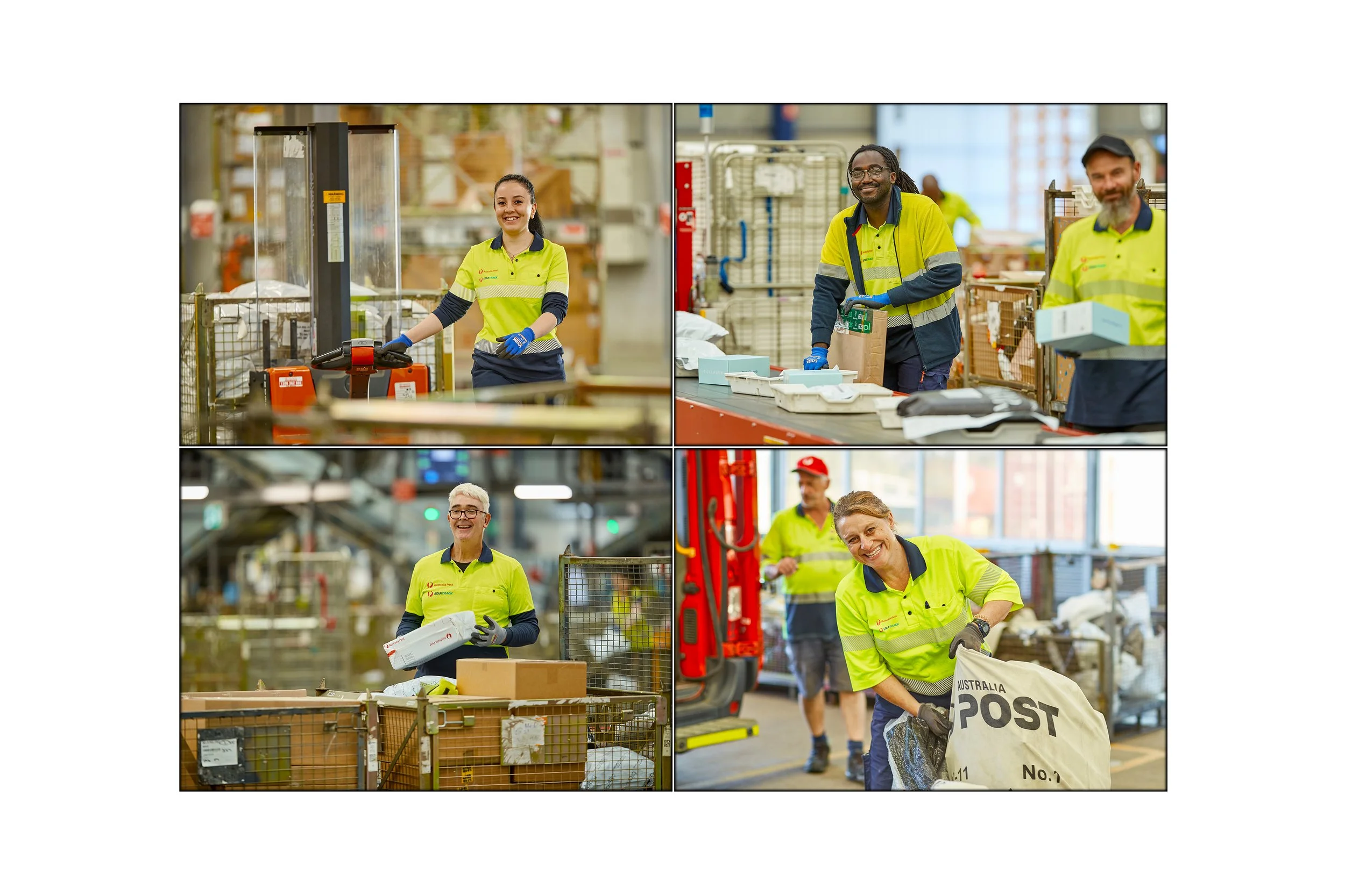 This image shows a group of employees photographed for Australia Post by Steen Vestergaard. portrait photography, fashion photography, portrait photographer, content photography, website photography, advertising photography, commercial photography, c