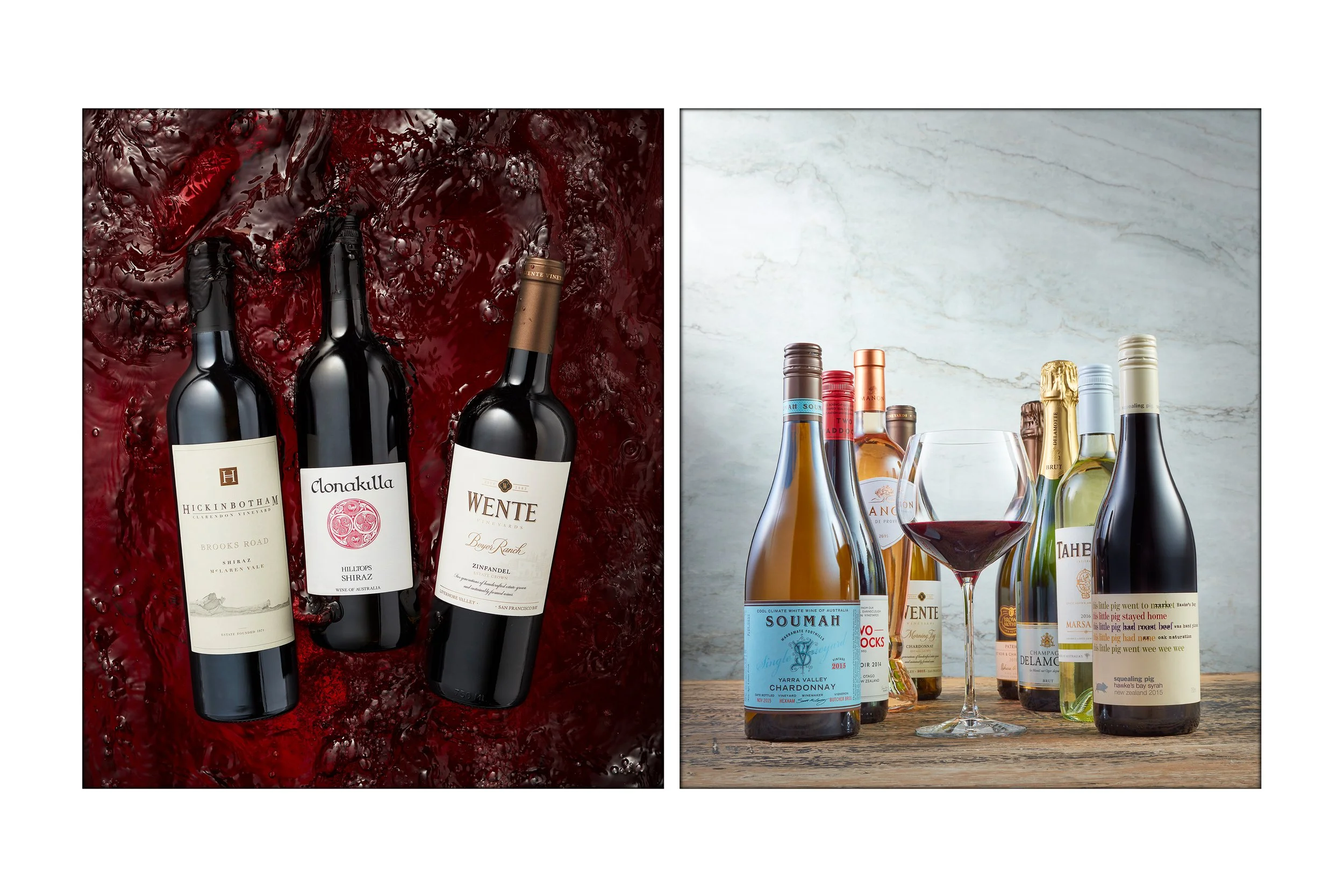 This image is 2 photographs  for Vintage Cellars photographed by Steen Vestergaard. SteenV. Wine photographer, wine photography, wine, vineyard, wine producer, Food photography, recipe photography, content photography, website photography, advertisin