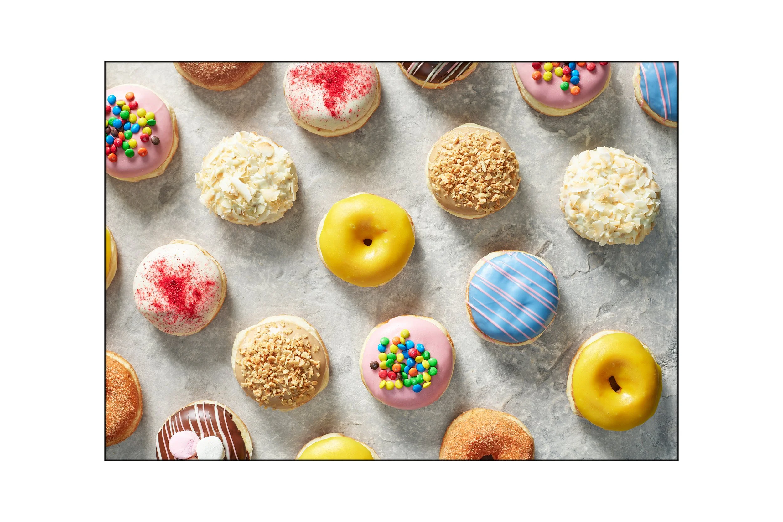 This doughnut image is  for 7Eleven Australia photographed by Steen Vestergaard. SteenV. donuts. Food photography, recipe photography, content photography, website photography, advertising photography, commercial photography, food photographer, conte