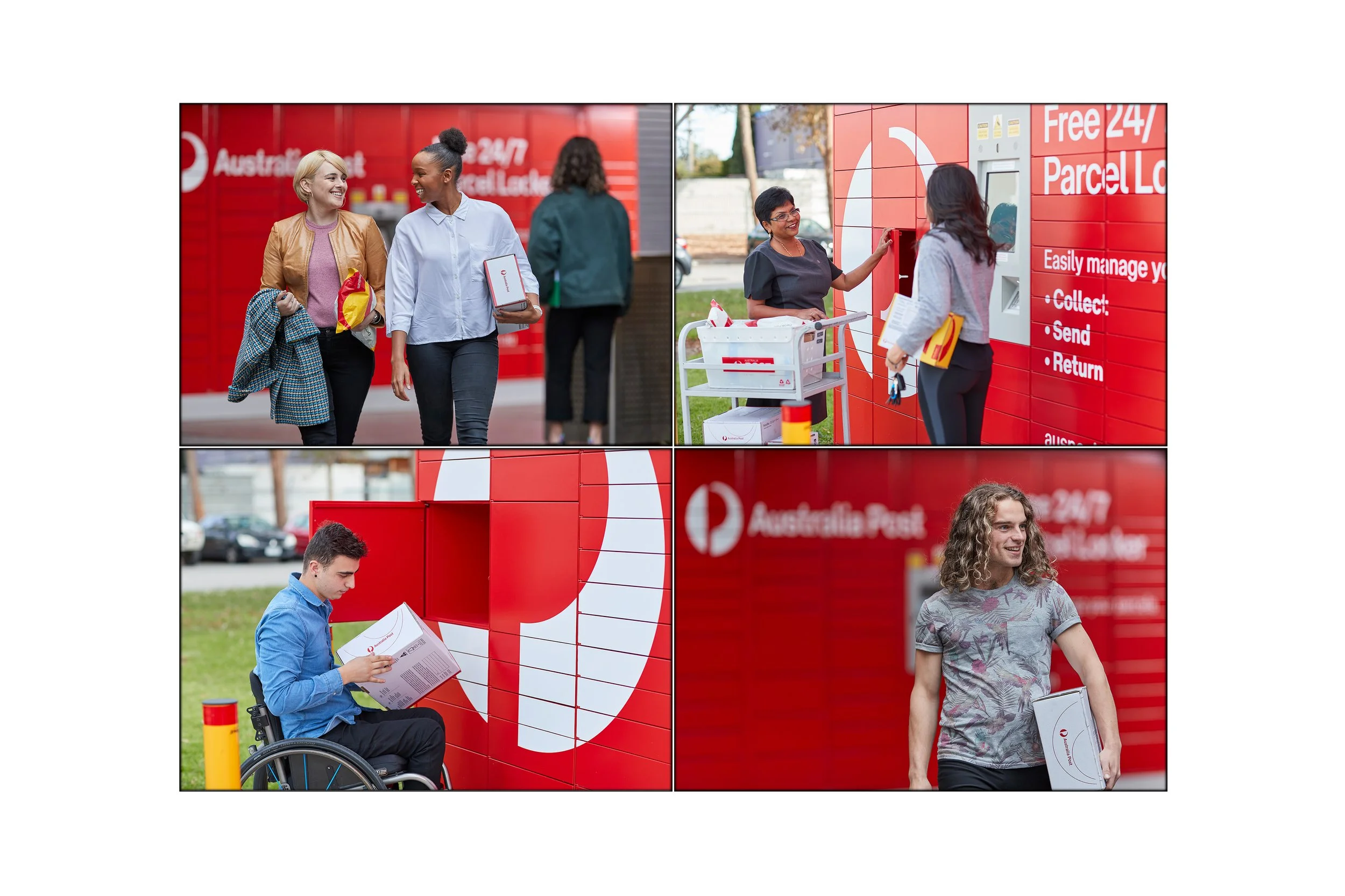 This image shows a group of customers photographed for Australia Post by Steen Vestergaard. portrait photography, fashion photography, portrait photographer, content photography, website photography, advertising photography, commercial photography, c