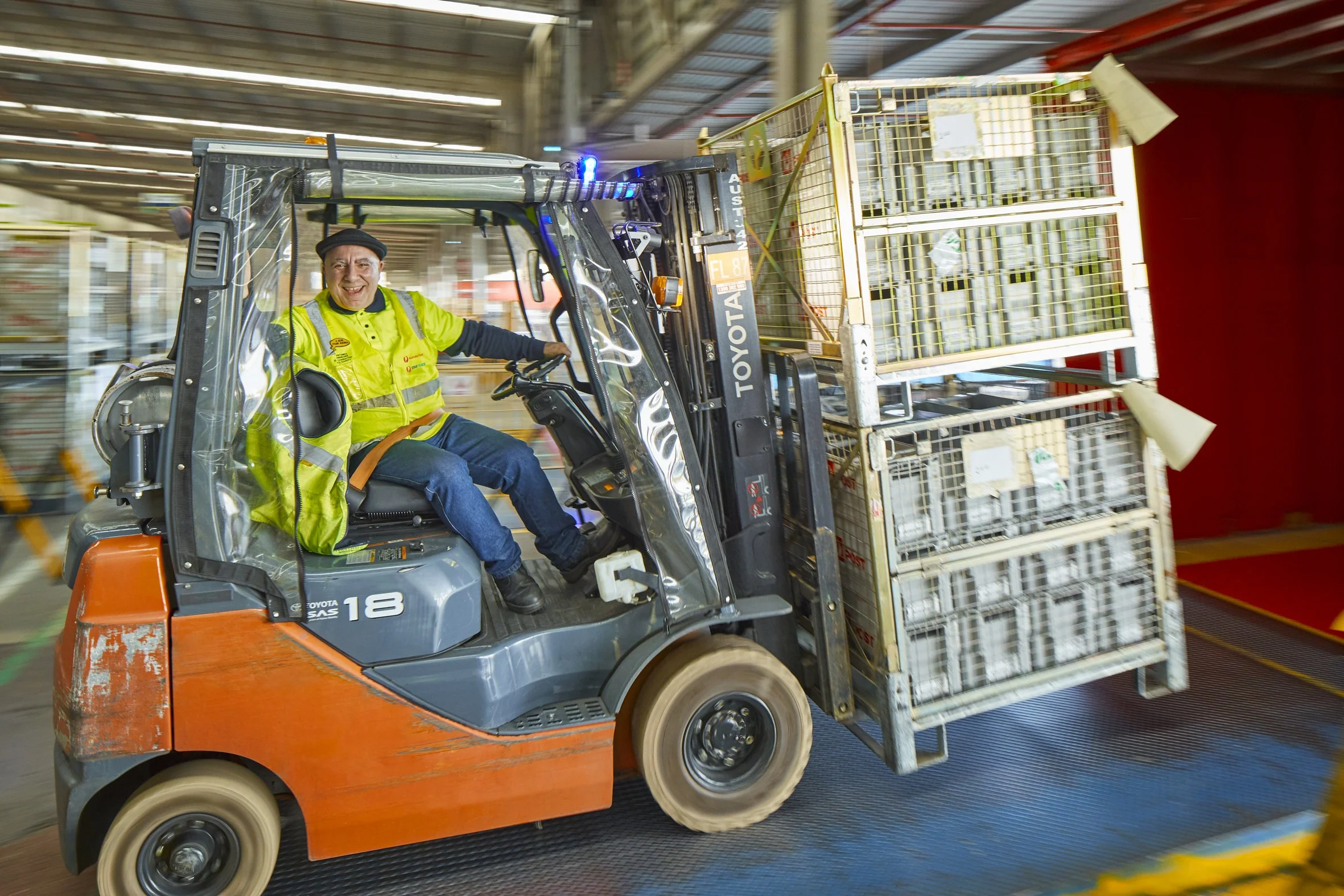 This image shows an employee photographed for Australia Post by Steen Vestergaard. portrait photography, fashion photography, portrait photographer, content photography, website photography, advertising photography, commercial photography, content ph