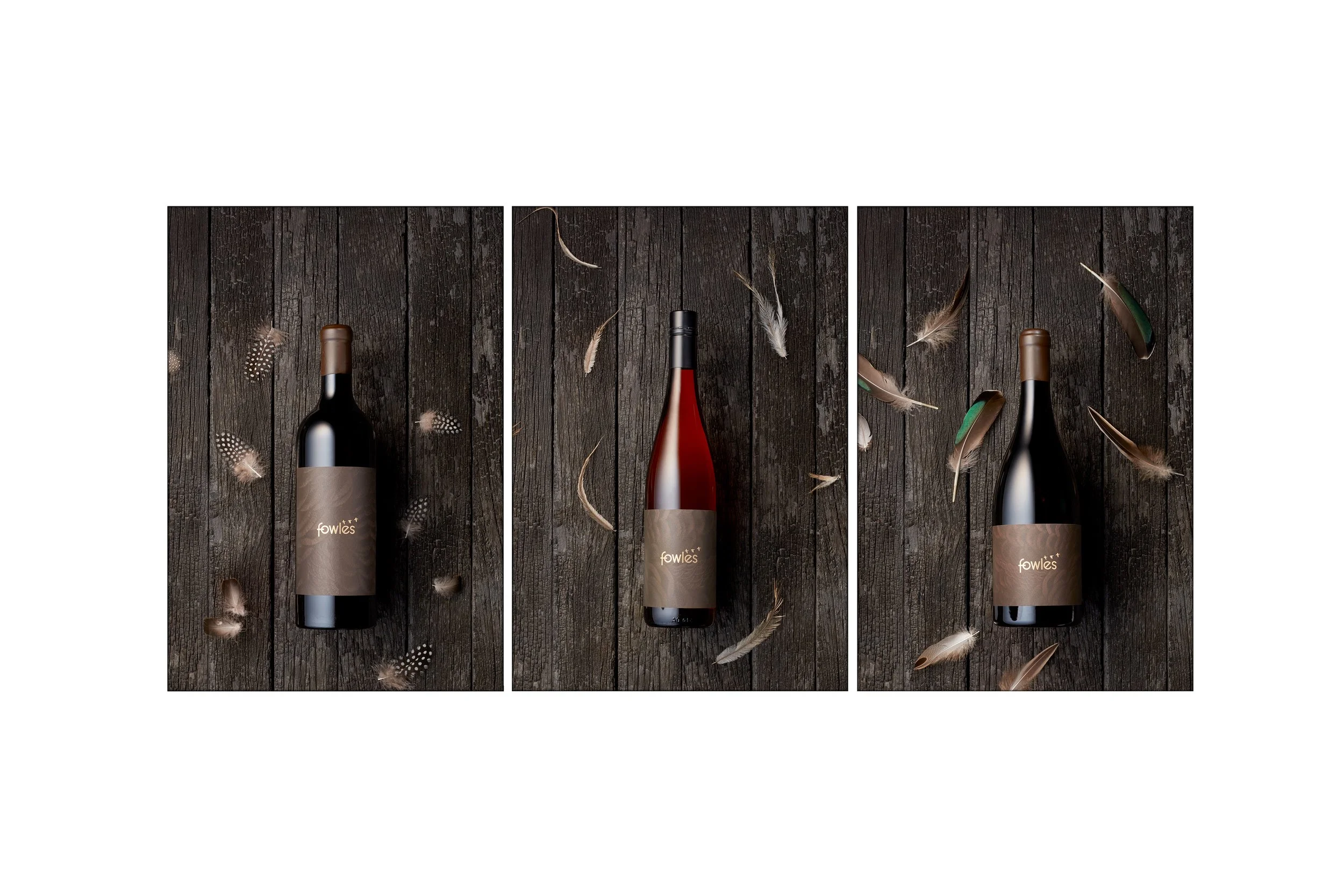 This image is a series of three photographs  for Fowles Wines photographed by Steen Vestergaard. SteenV. Wine photographer, wine photography, wine, vineyard, wine producer, Food photography, recipe photography, content photography, website photograph