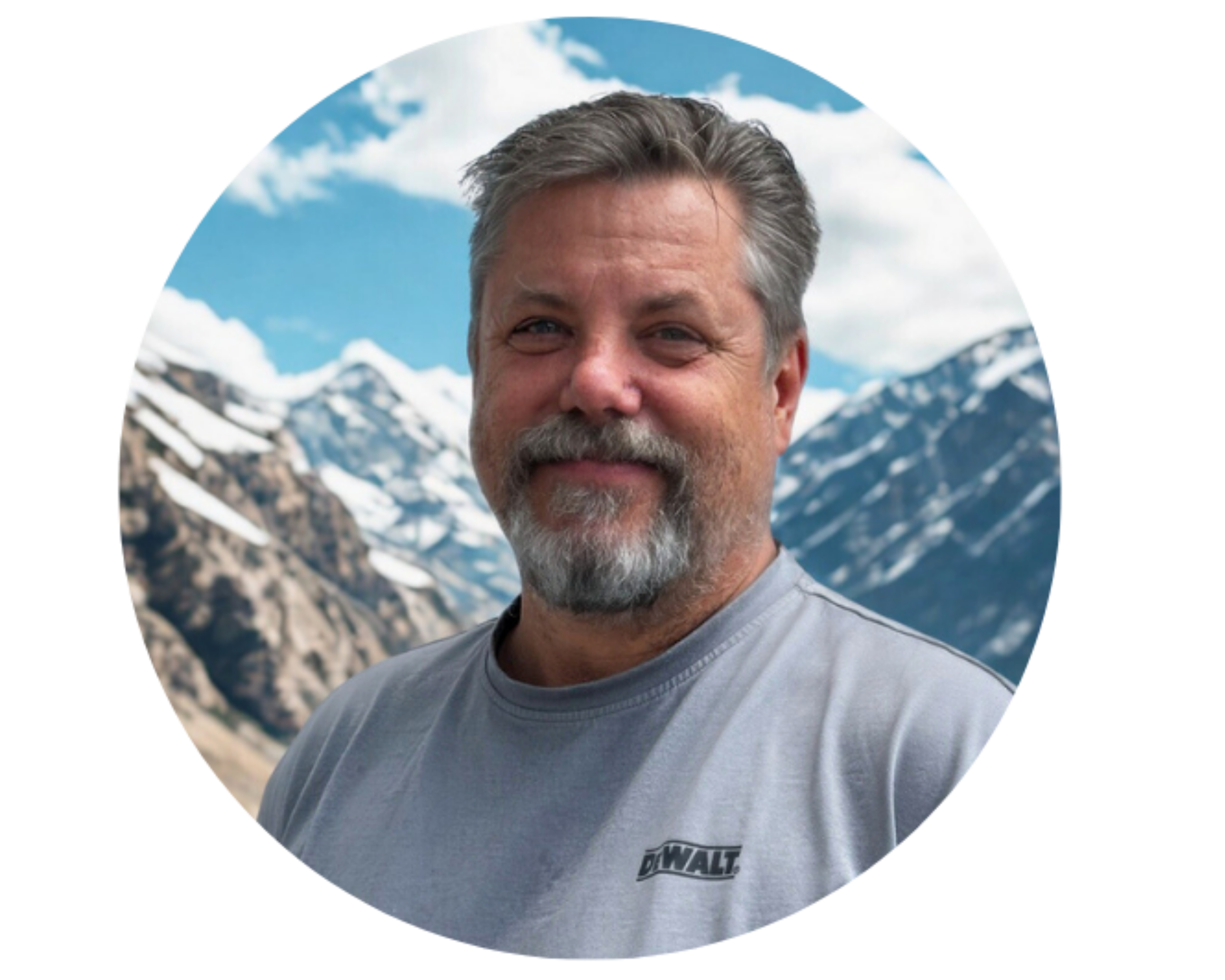 Isometric logo featuring interlocking blue and green shapes on a black background.