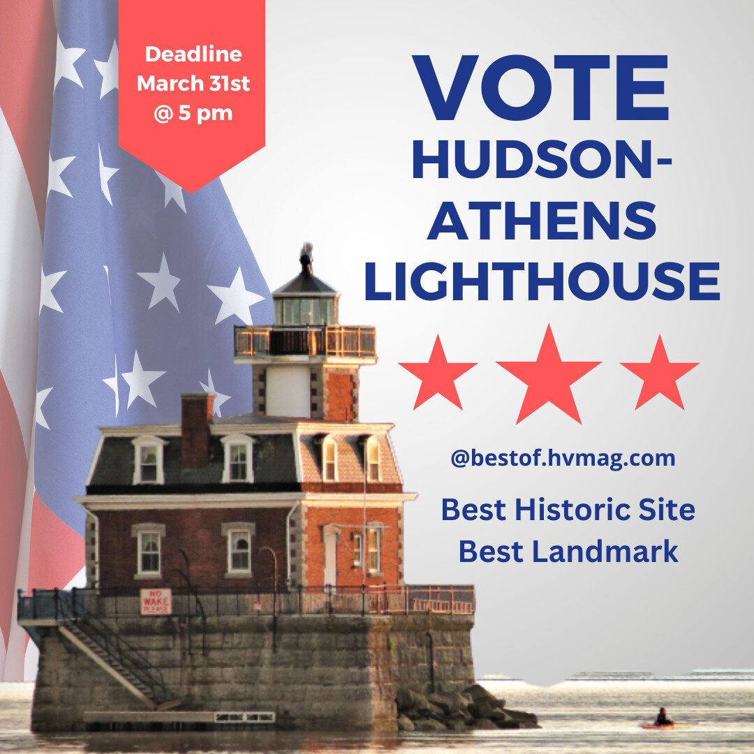 🏰✨ Exciting news! The Hudson-Athens Lighthouse has been nominated as a finalist for Historic Site &amp; Landmark in the Fun &amp; Leisure category! 🎉 Your support means the world to us, and we'd be honored to have your vote. Go to bestof.hvmag.com 