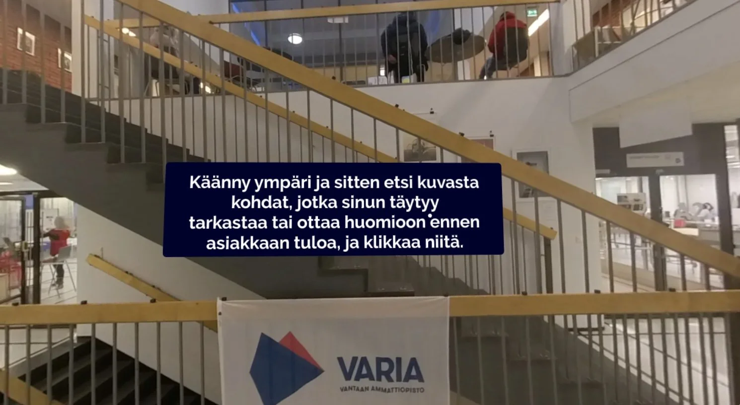 Asiakastyön ja suomen kielen harjoittelua virtuaalisesti Variassa