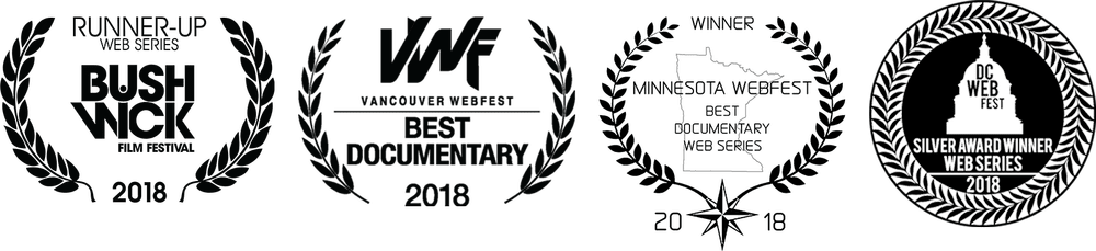 Film Festival winner laurels for Bushwick Web Fest, Vancouver Web Fest, Minnesota Web Fest and DC Web Fest.