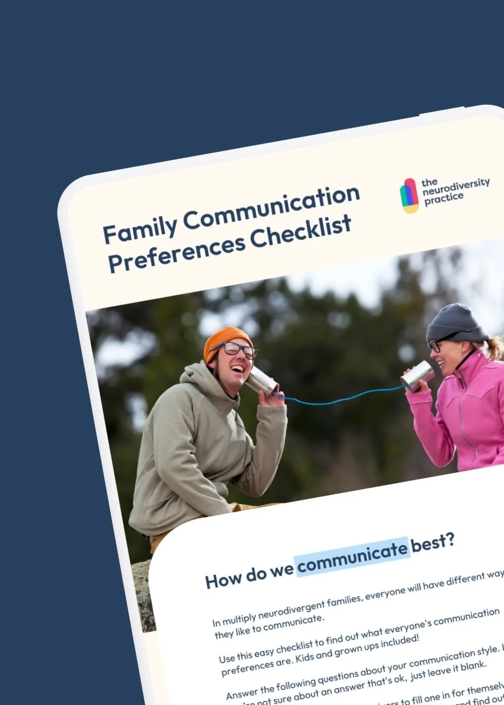 Family Communication Preferences Checklist: Managing Neurodivergent Communication at Home