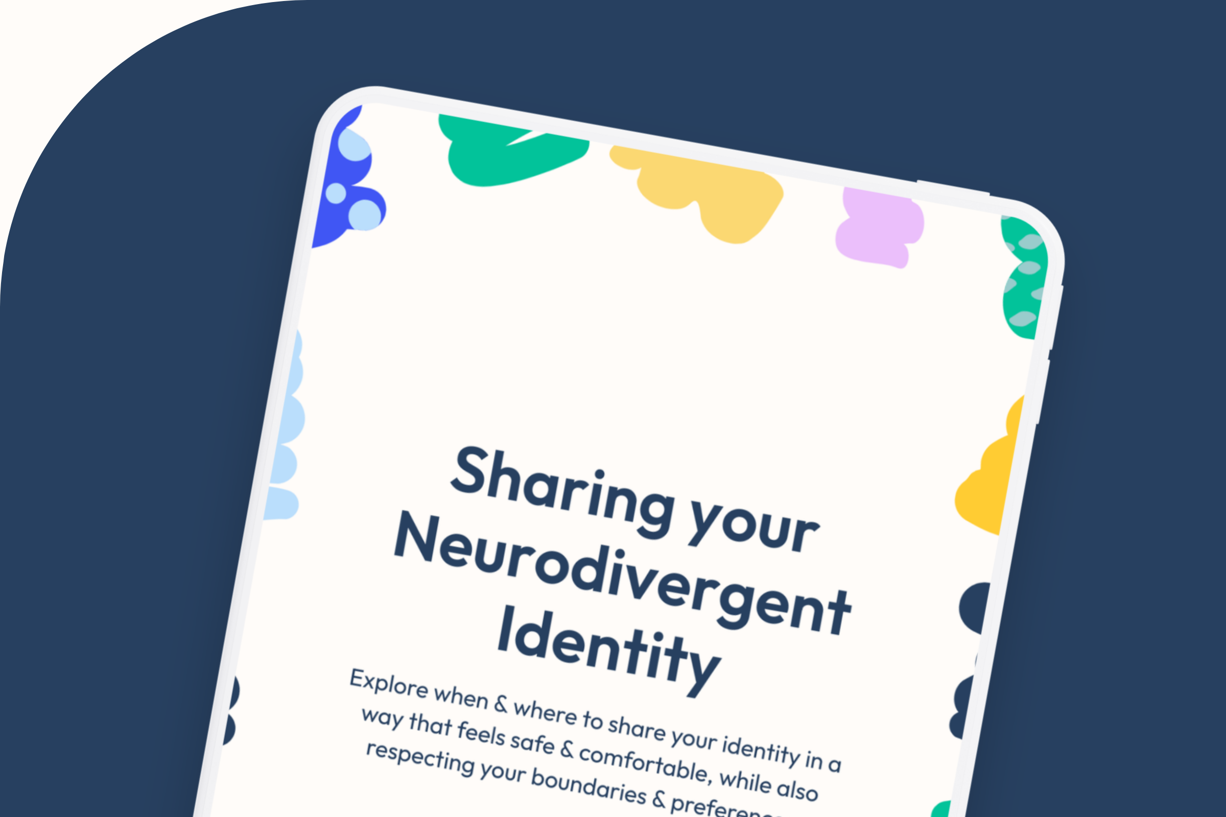 Sharing your Neurodivergent Identity: The Neurodiversity Disclosure Map