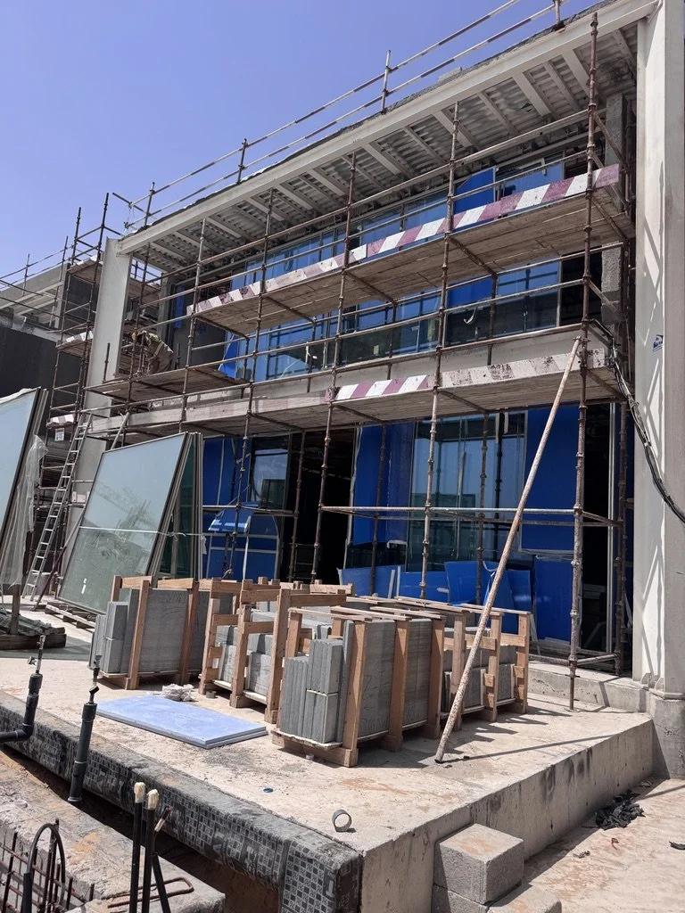 Construction site inspection, Dubai villa