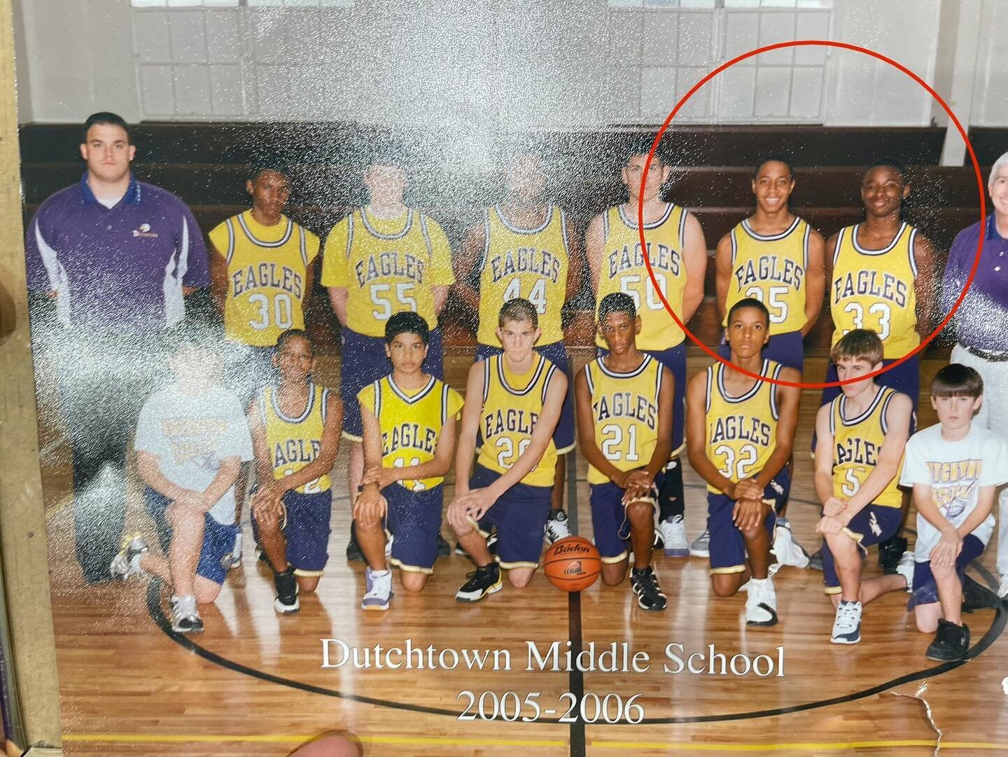 I visited my middle school today and came across this gem. Yall didn&rsquo;t know that @juice_landry and I played middle school basketball together! And yes, we were very good haha. S/O to Coach Ponder who is in year 20 at Dutchtown Middle.