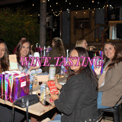 Mommish moms attending wine tasting event and community gathering