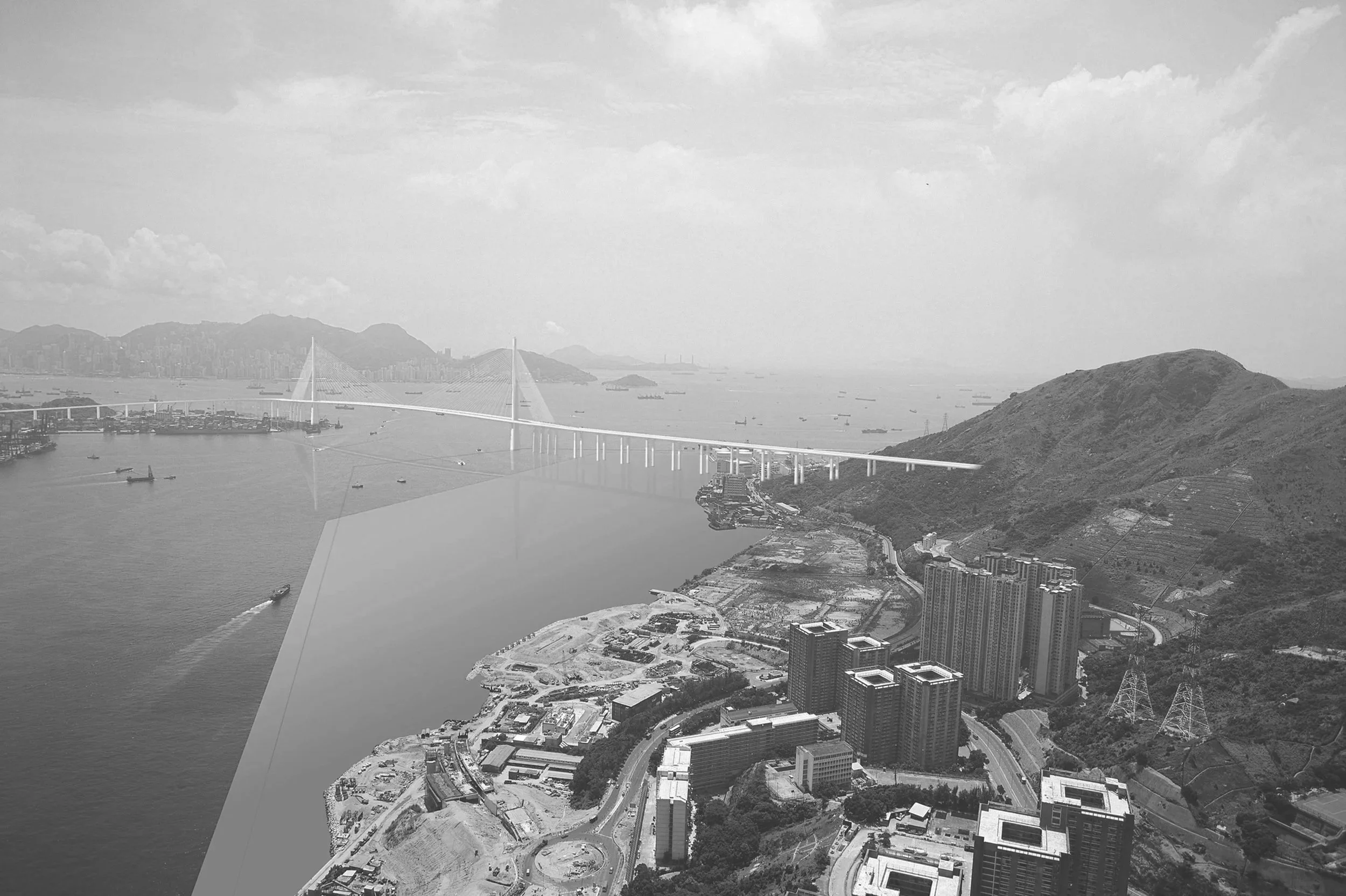 STONECUTTERS BRIDGE, Hong Kong 1999 (Forslag)