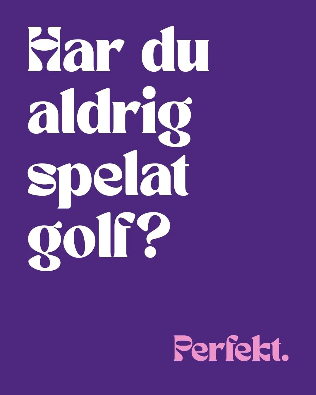 På lördag 11/10 ges ett gyllene tillfälle för dig som tjej och kvinna att testa på golf. Då arrangeras Golfklivet på Allerum GK. 
@golfklivet.se är ett projekt som drivs av sju klubbar i nordvästra Sk