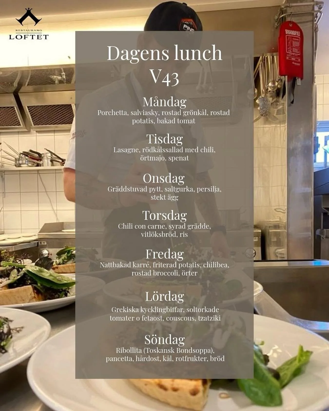 Veckans luncher på @allerumloft 
Välkomna upp!