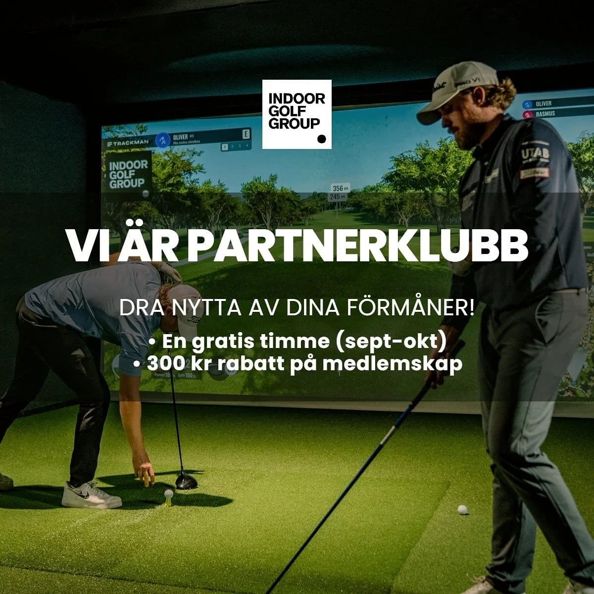 Bästa medlem i Allerum GK,
Golfen tar inte paus i höst och vinter även om utomhussäsongen går in i lågsäsong. Precis som förra året är vi partnerklubb med Indoor Golf Group och @helsingborgindoorg