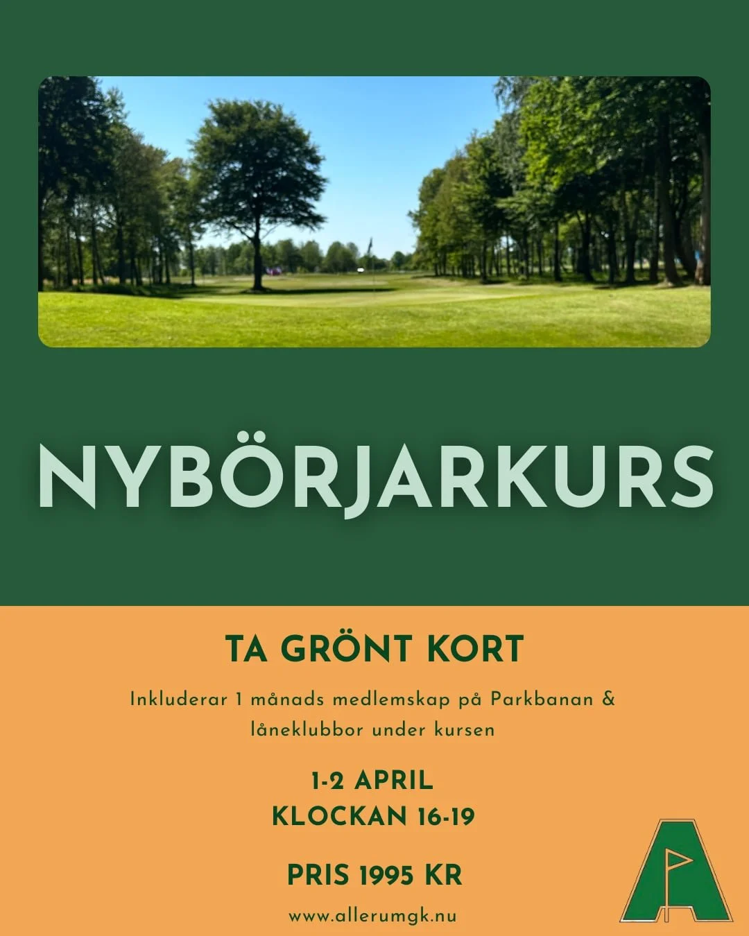 Grönt Kort-kurs 1-2 april