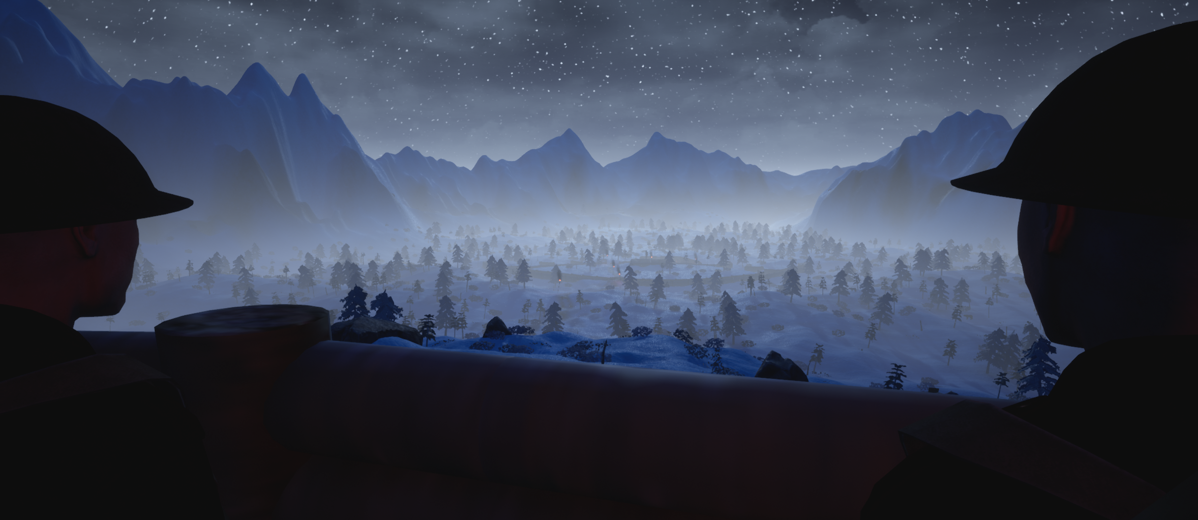 View of out of enemy camp