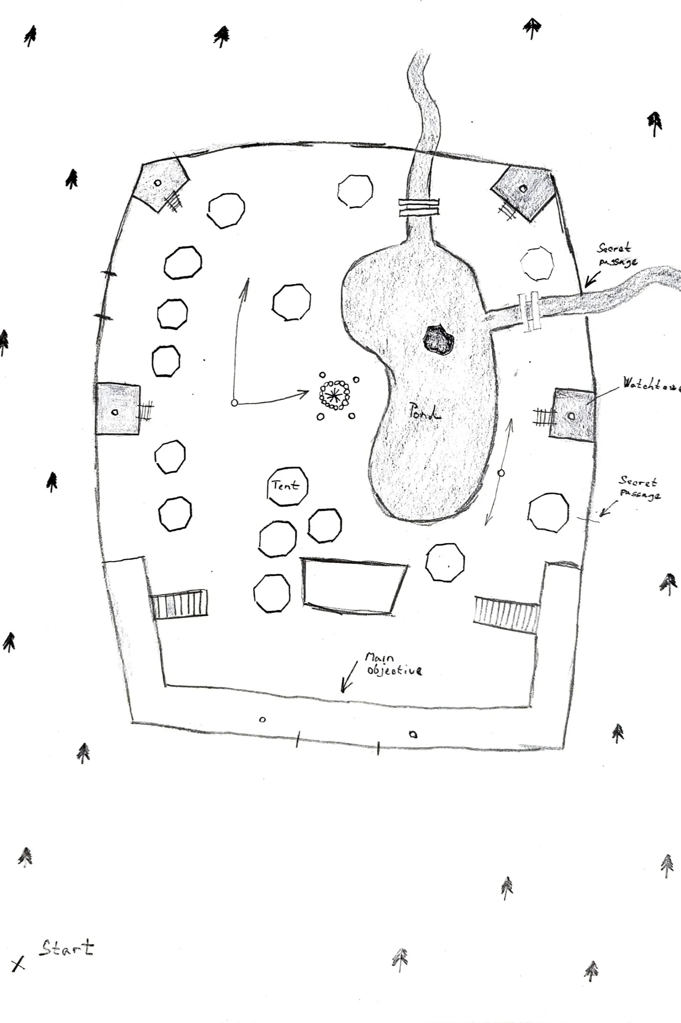 Sketch of No Man's Land level v2