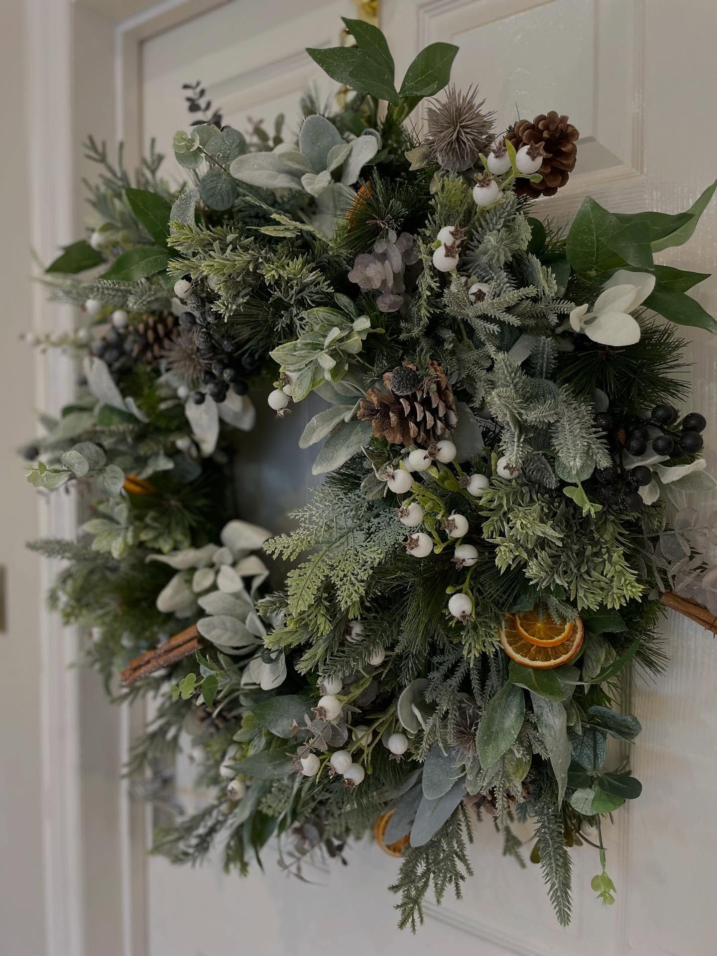 Lots of orders today for this years Nordic 2025 Xmas wreath. Still available in both 55cm and 70cm. Selling fast. Remember winter10 is still valid for 10% off too.  #xmas #xmasdecor #xmaswreath