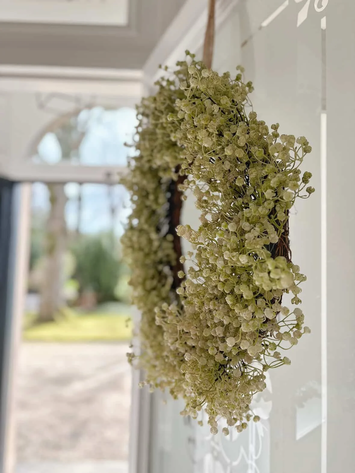 Evening everyone, beautiful day here, suns shining. Lots of orders posted off today and more going out tomorrow. I&rsquo;ve restocked my wreaths especially this one, the Linum wreath, featured by Janie @sandstone_and_sawdust. #linum #linumwreath #spr