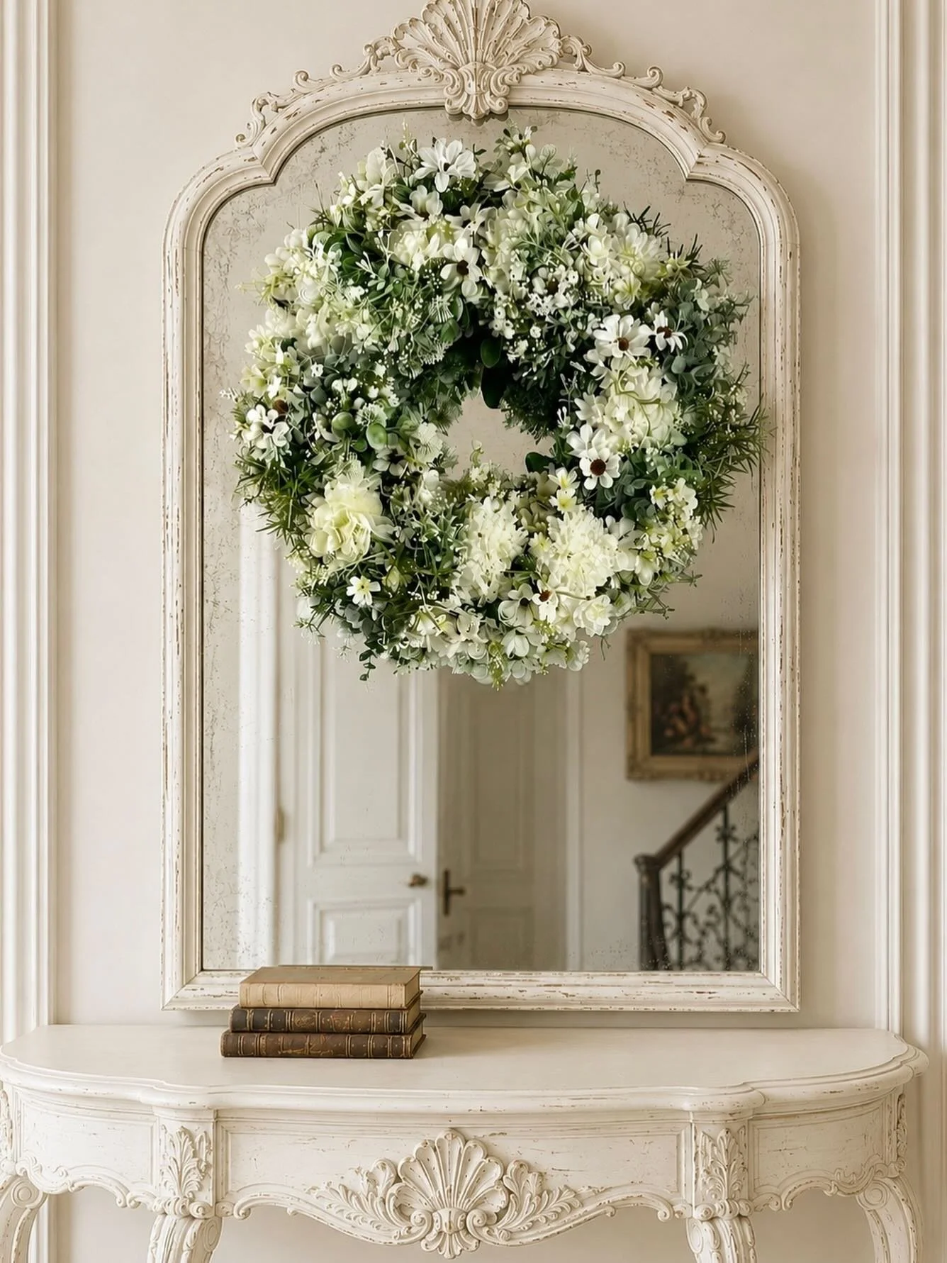 Sunday stills, love this wreath so full and packed with white and ivory flowers with masses of foliage too. The just white wreath happy Sunday.
Xx #white #whitewreath