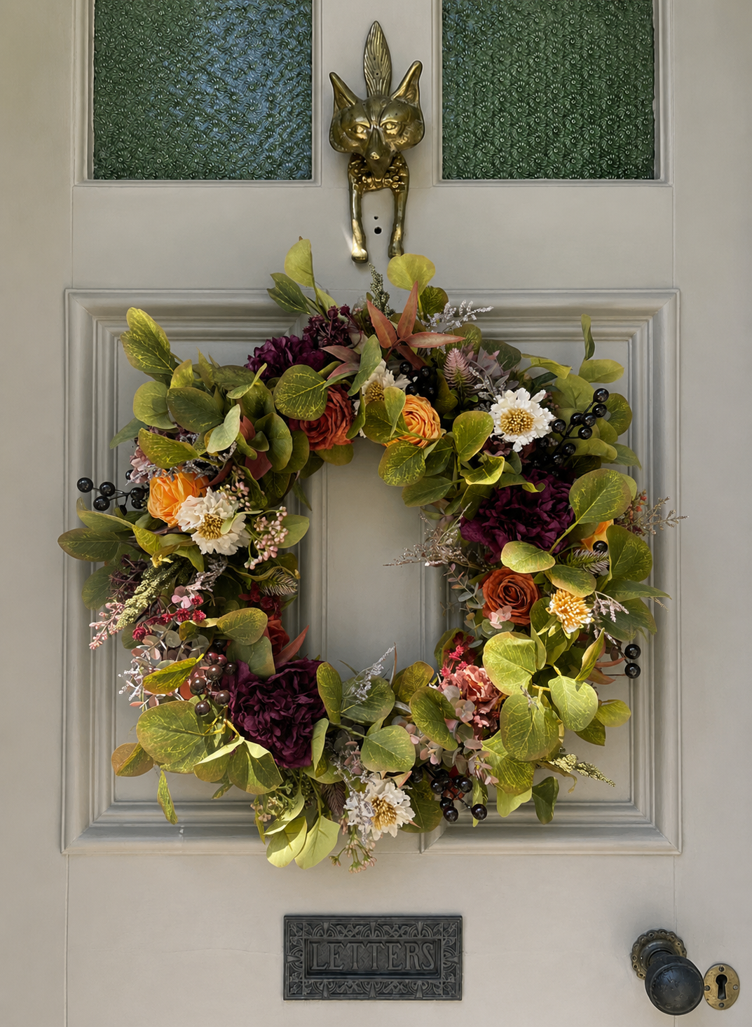 Autumn rose and peony  2026 wreath