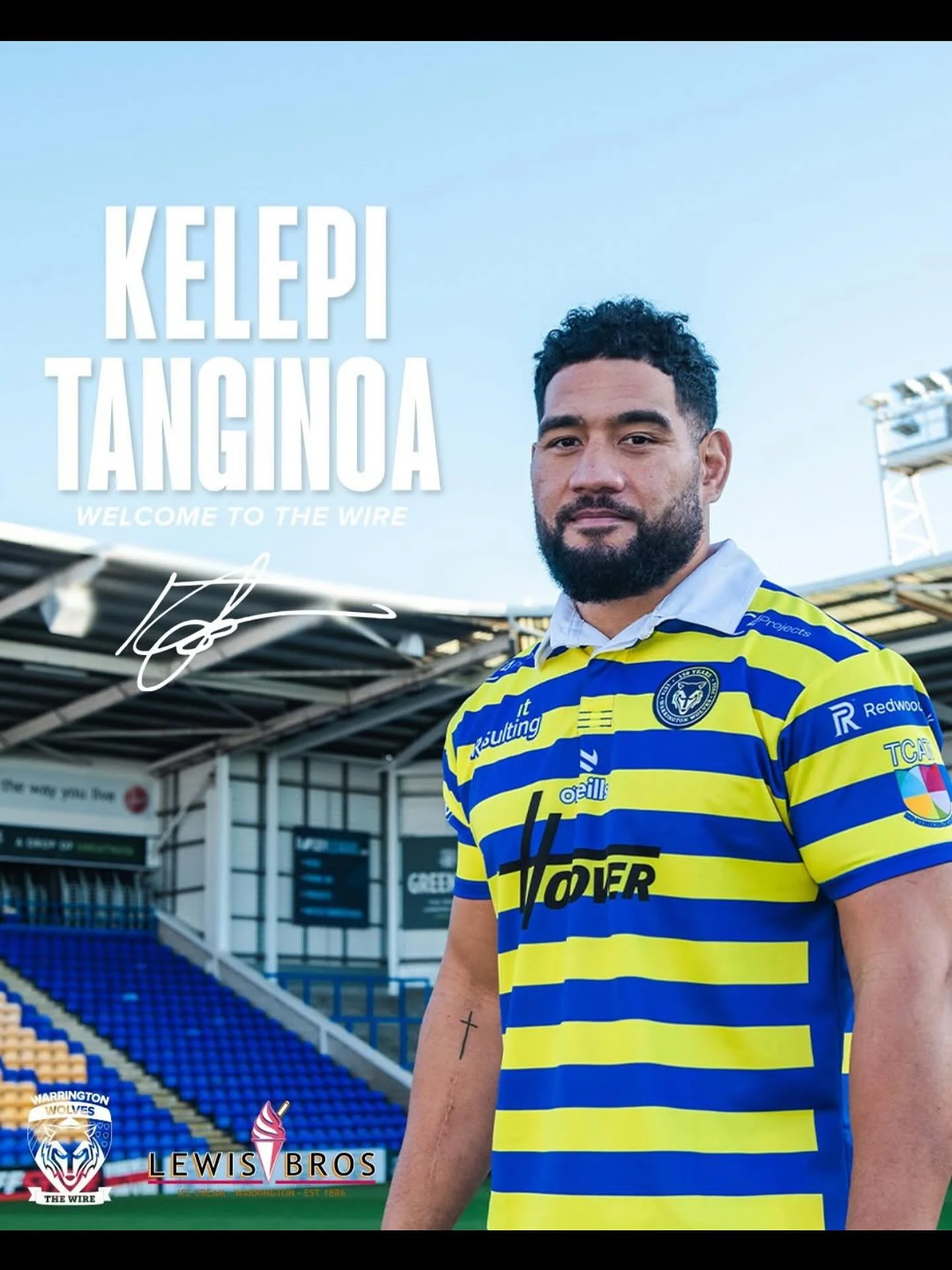 We are really happy and proud to be sponsoring Kelepi for the 2026 season. We wish him the very best at Warrington Wolves!🍦
