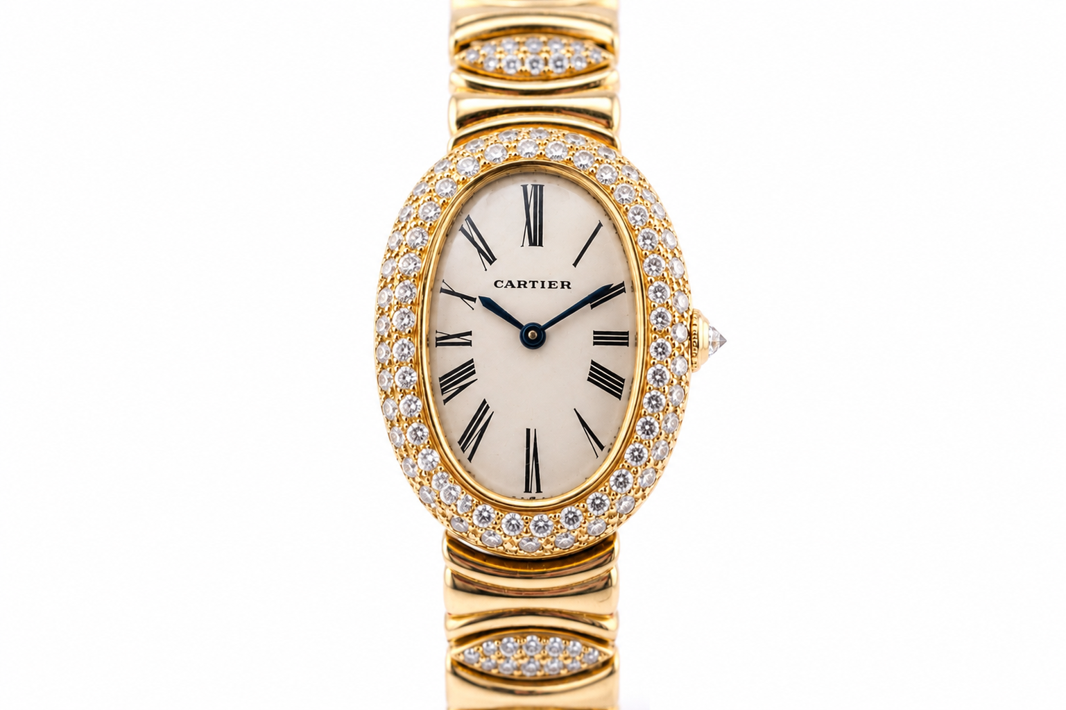 Cartier Baignoire, 1960s, Factory Diamonds