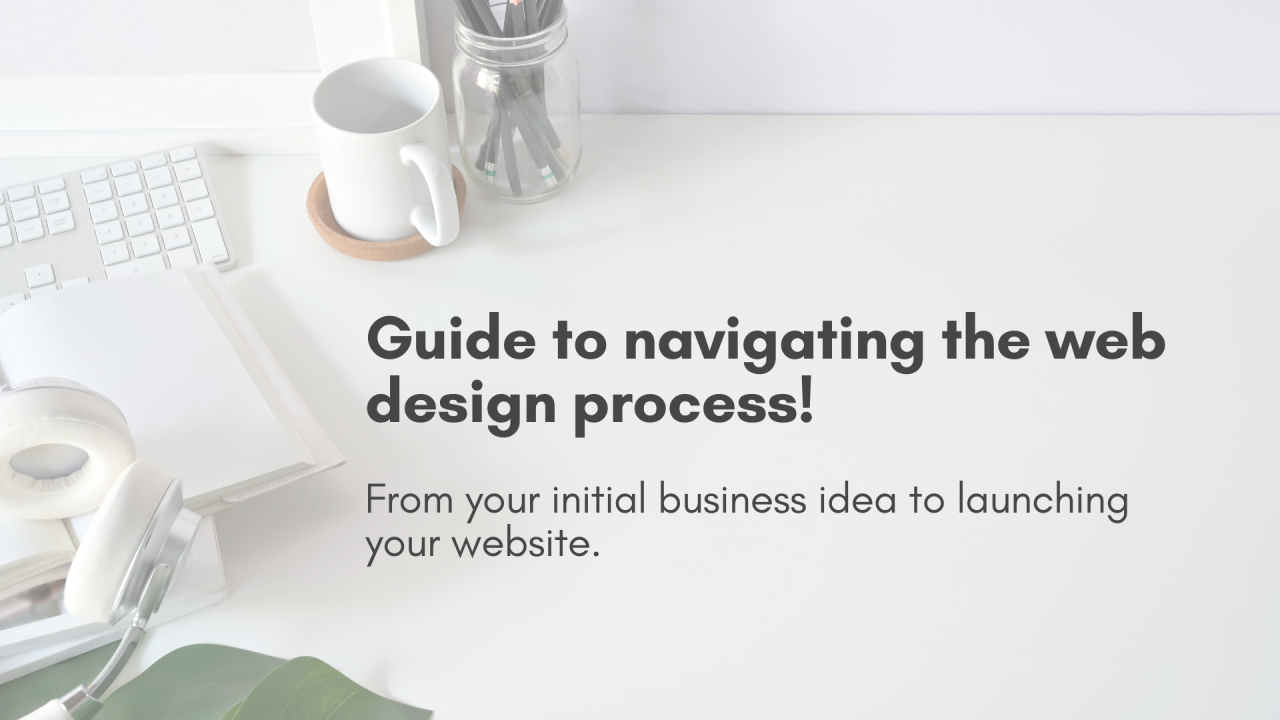 Guide to navigating the web design process!