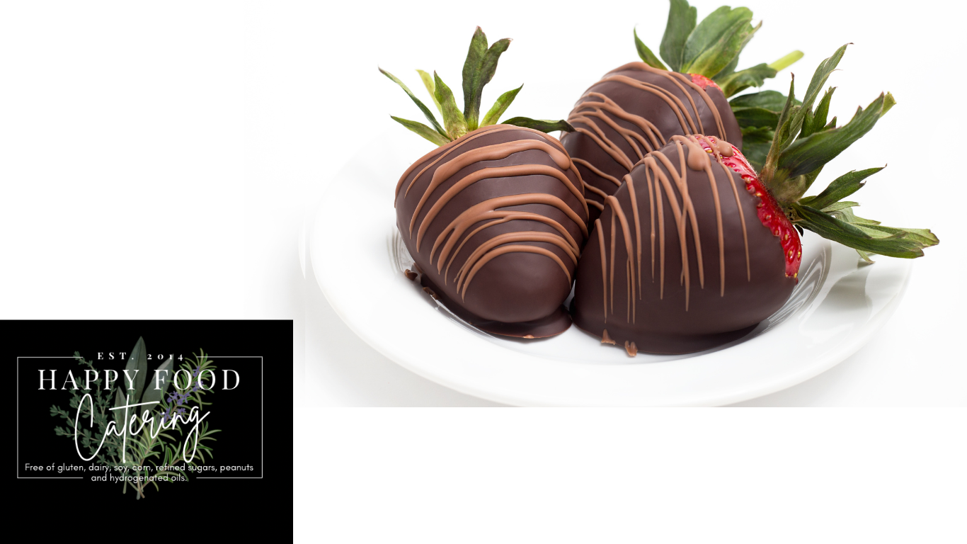 Indulge in Decadence: Vegan Paleo Chocolate Covered Strawberries by Happy Food Catering
