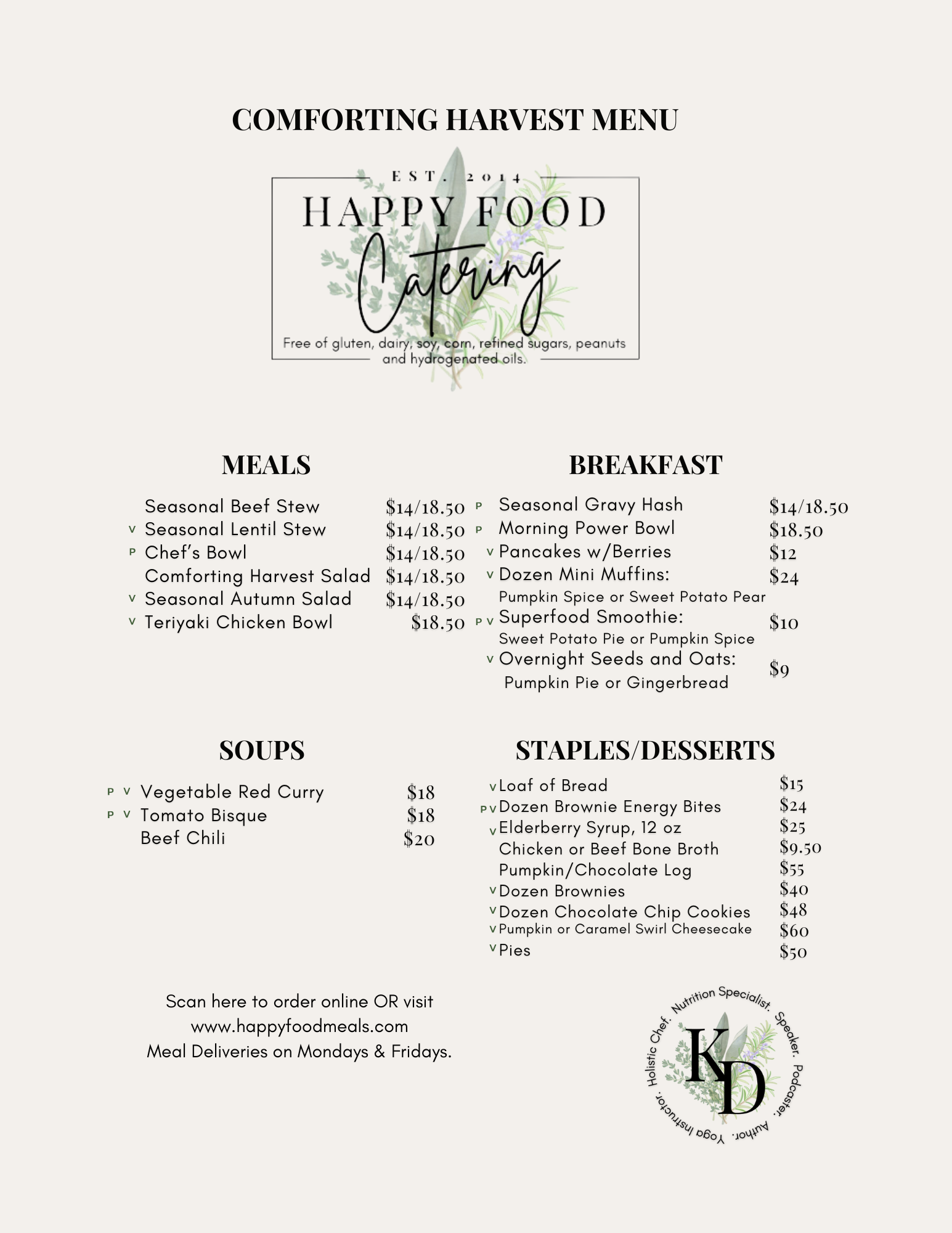 Services 2 — Happy Food
