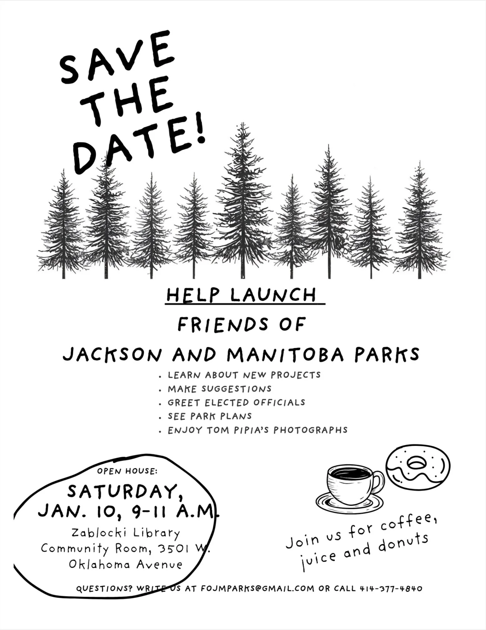 Open House, Friends of Jackson and Manitoba Park!